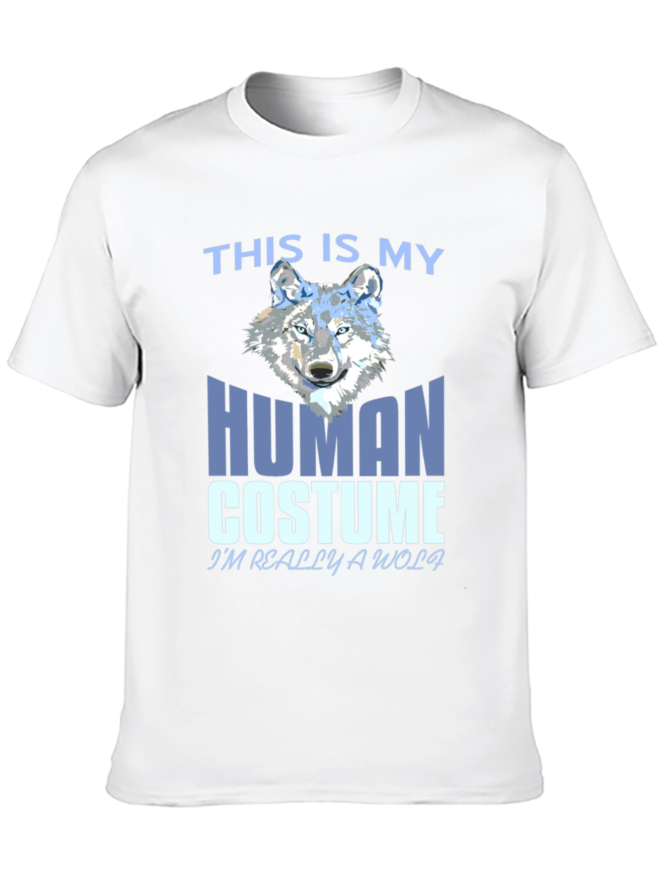 Black Human Costume Wolf T-Shirt view 10