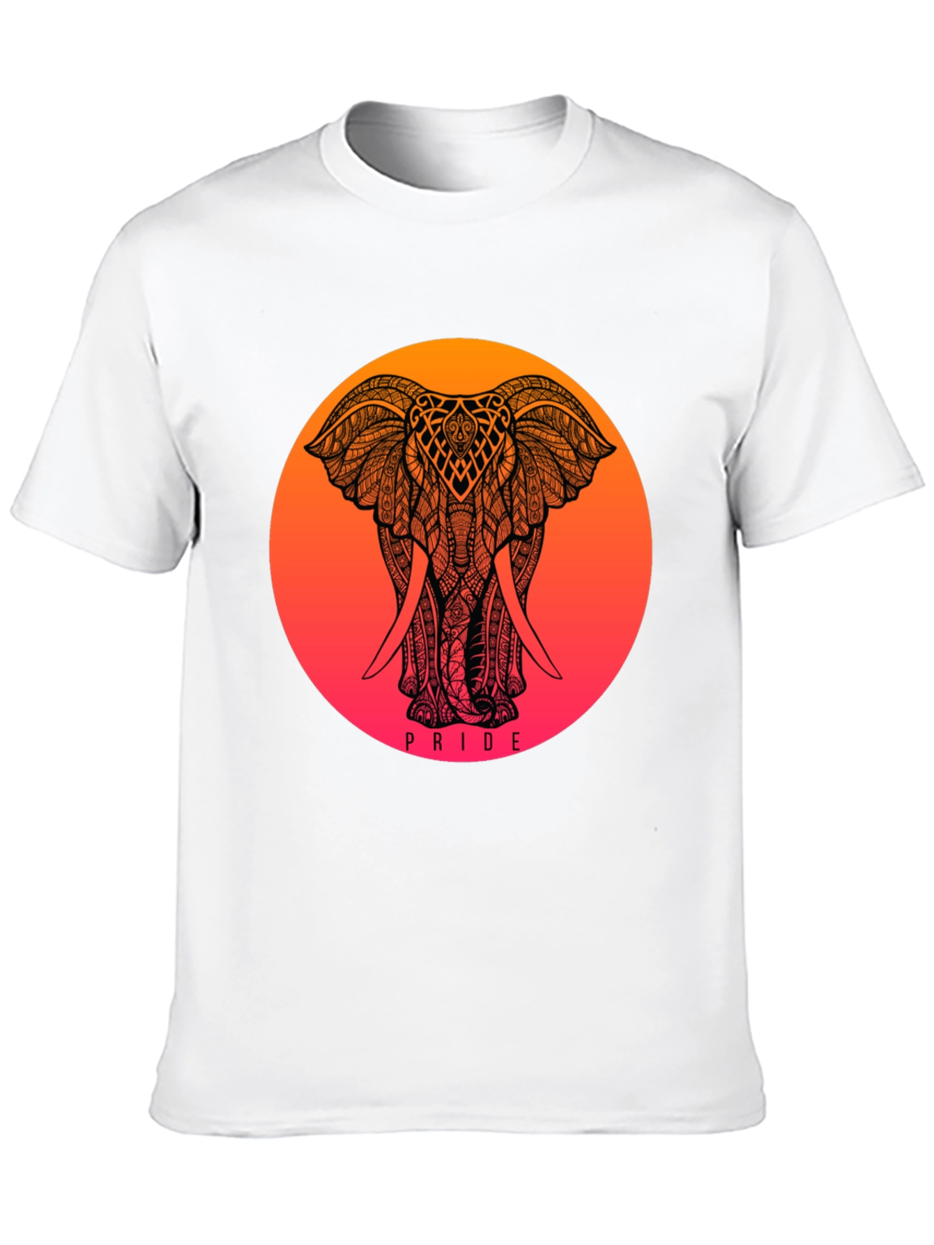 Black Pride Elephant Graphic Tee - Black view 10