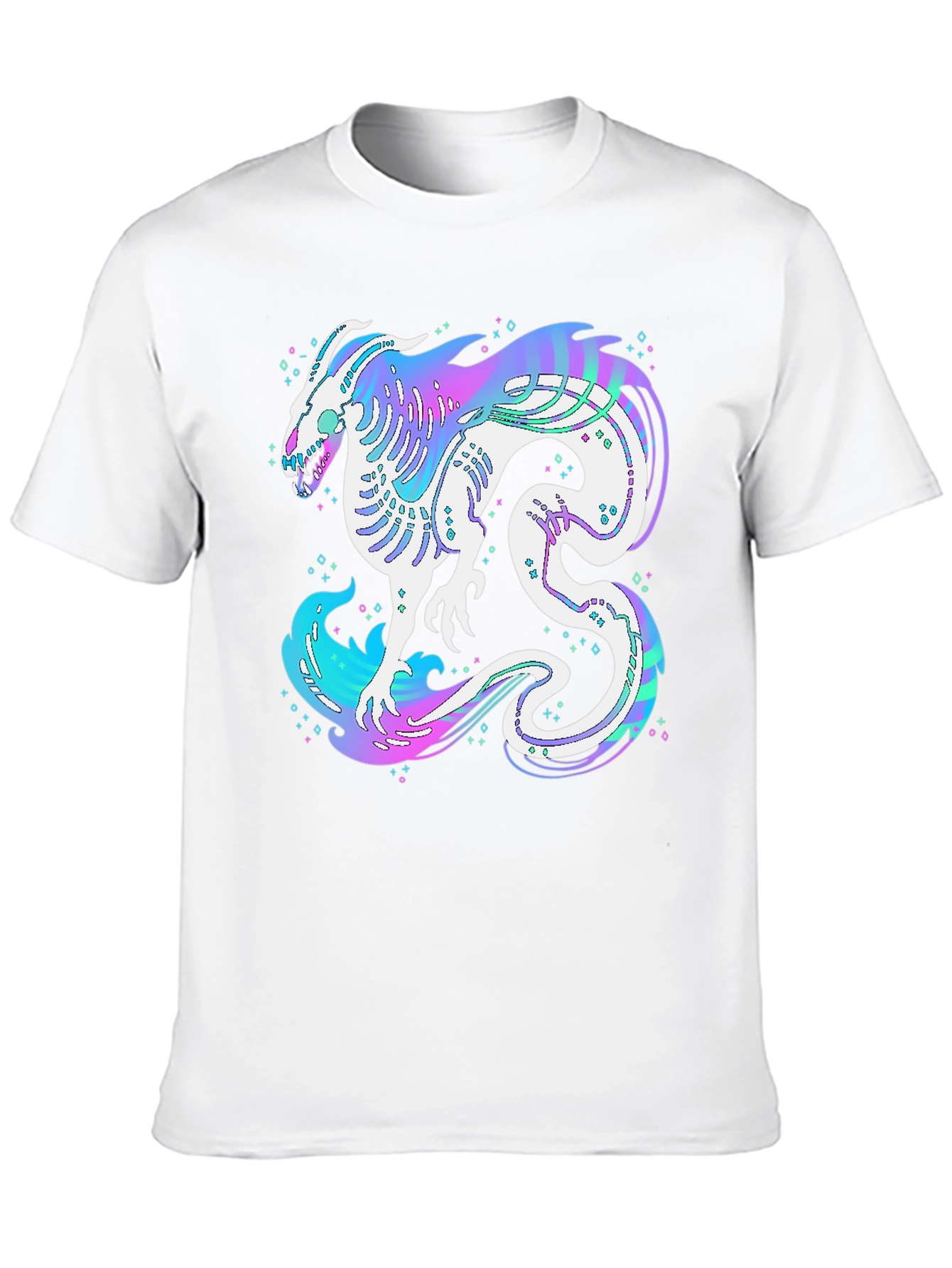 Black Mystic Dragon Graphic Black T-Shirt view 10