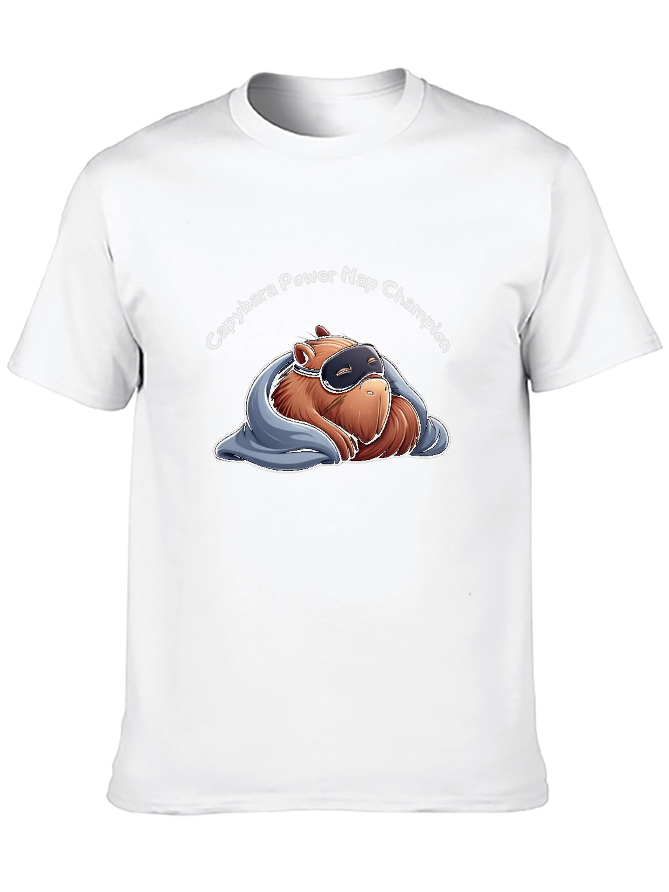 Black Capybara Power Nap Champion Graphic T-Shirt view 10