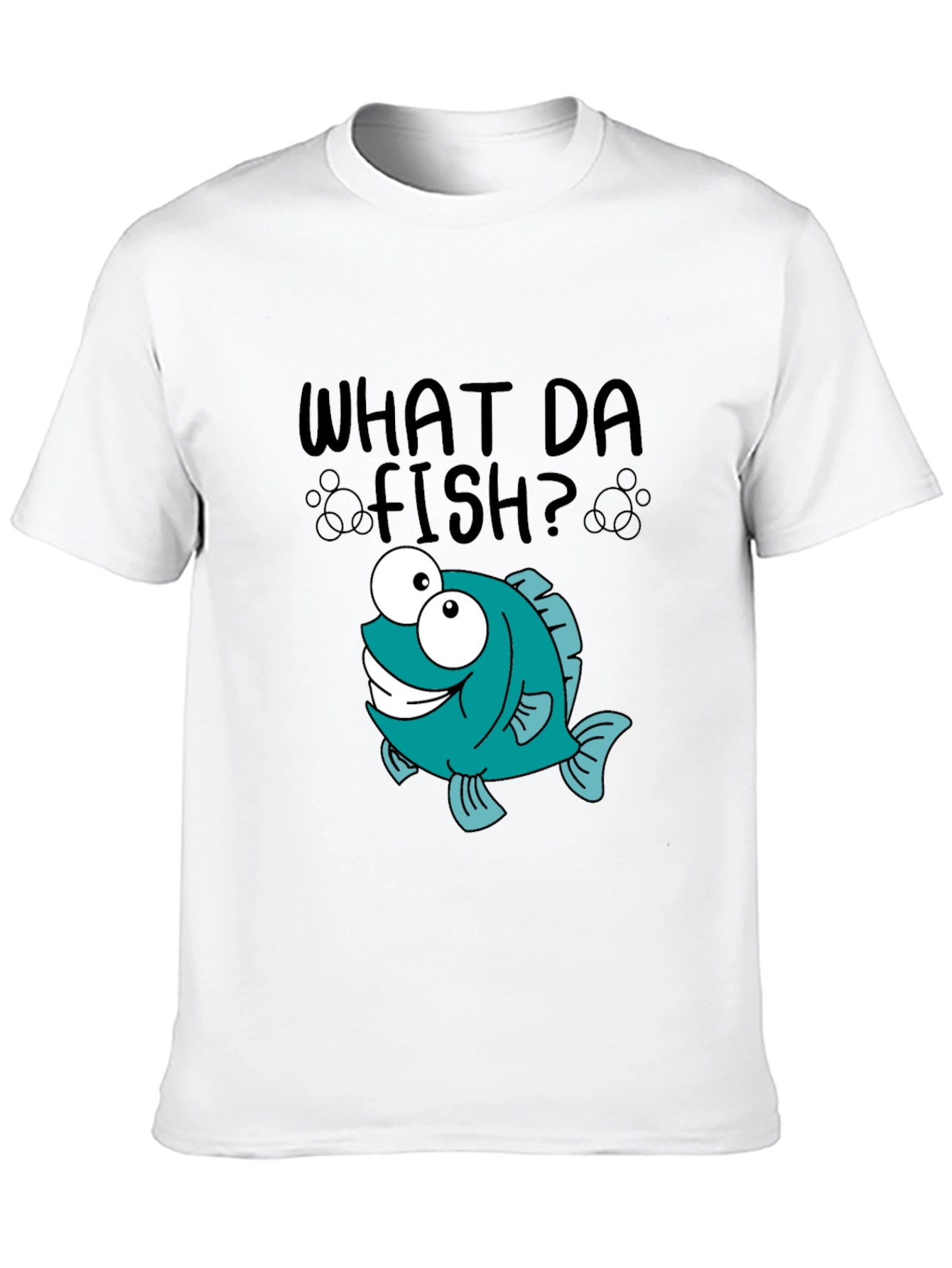 What Da Fish T-Shirt - Cartoon Fish Graphic Tee - 10