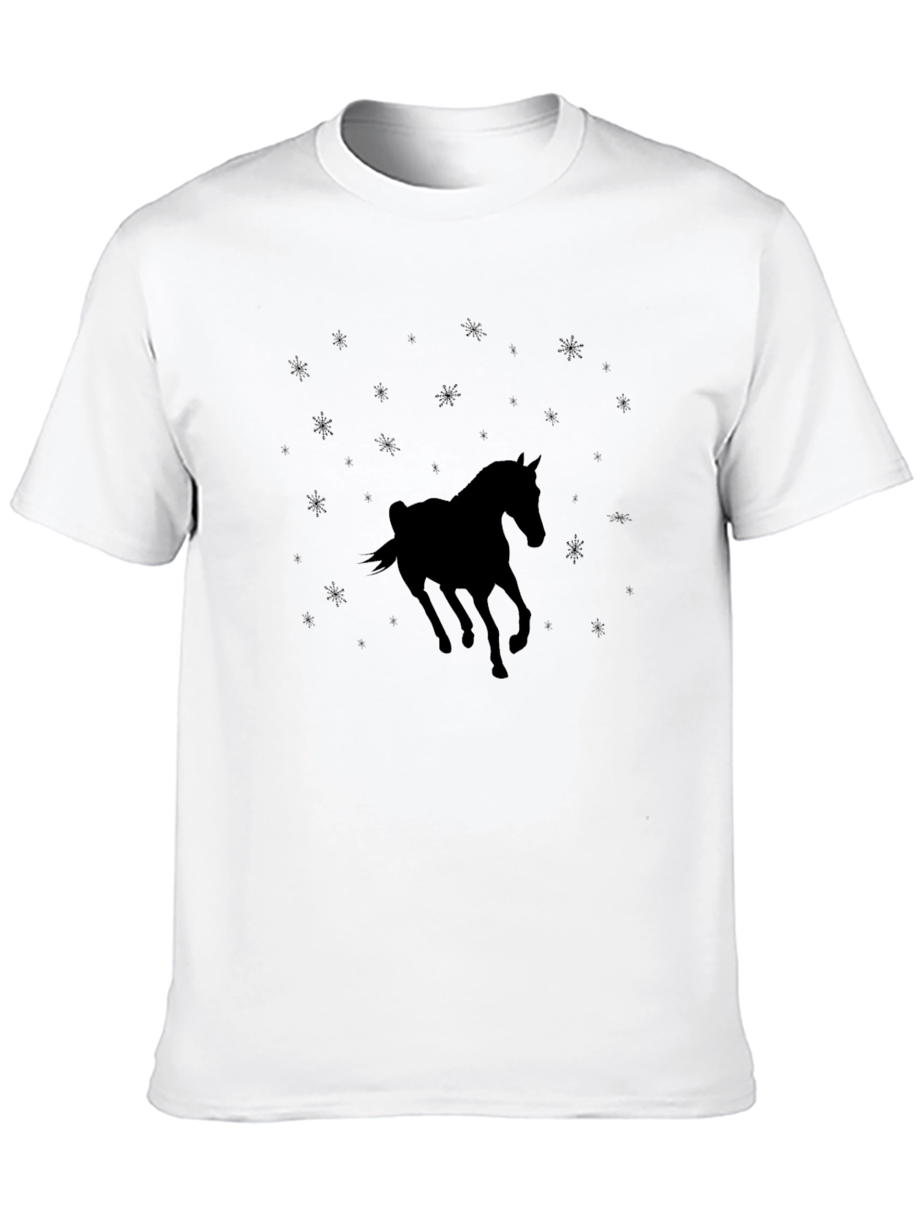 Black Black Horse Silhouette T-Shirt view 10