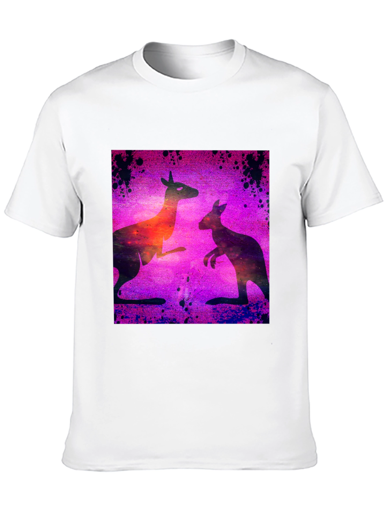Black Kangaroo Galaxy T-Shirt view 10