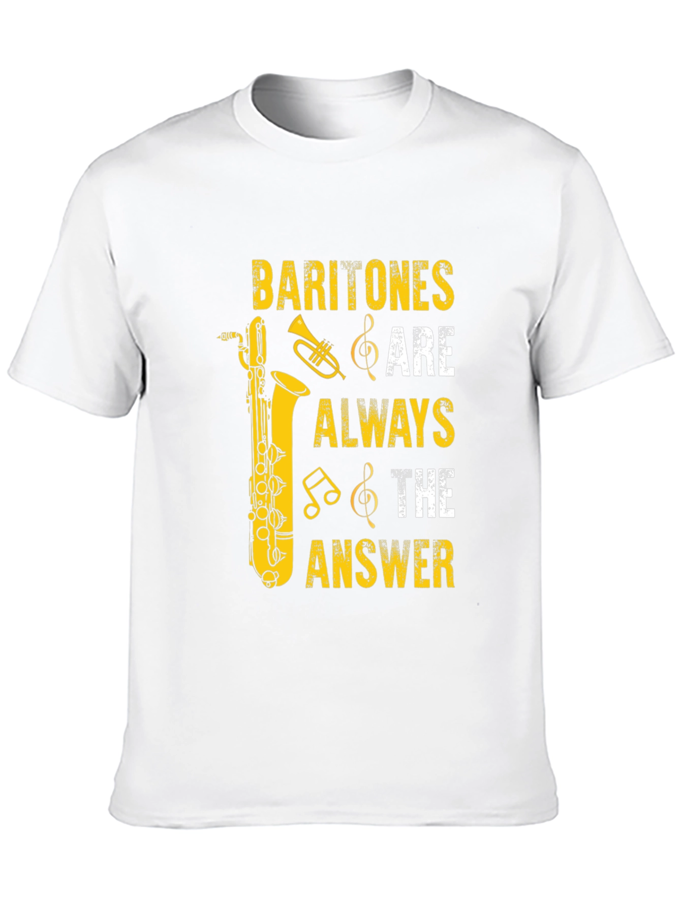 Black Baritone Saxophone Music Lover T-Shirt view 10