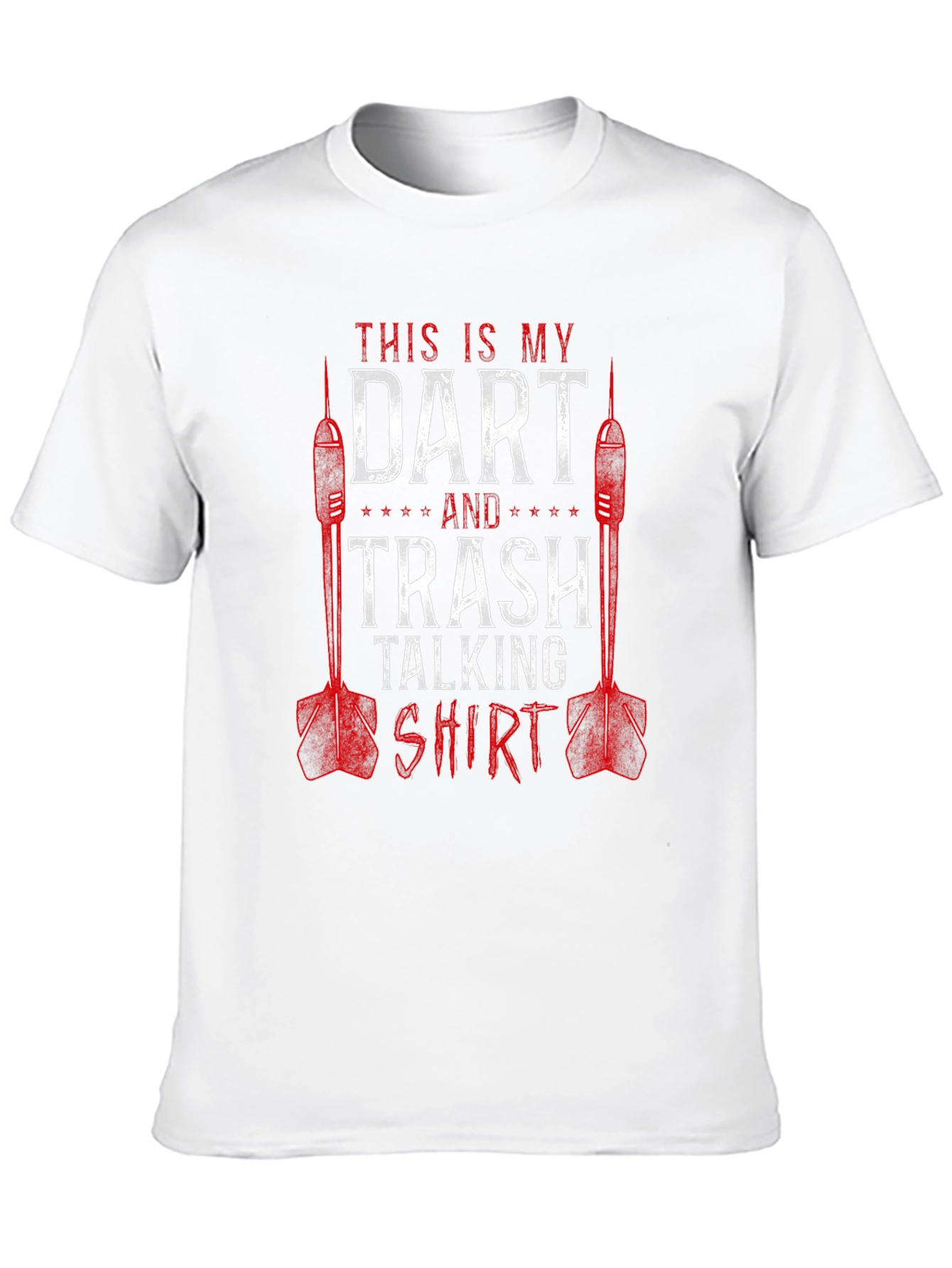 Black Dart and Trash Talking Shirt - Funny Darts T-Shirt view 10