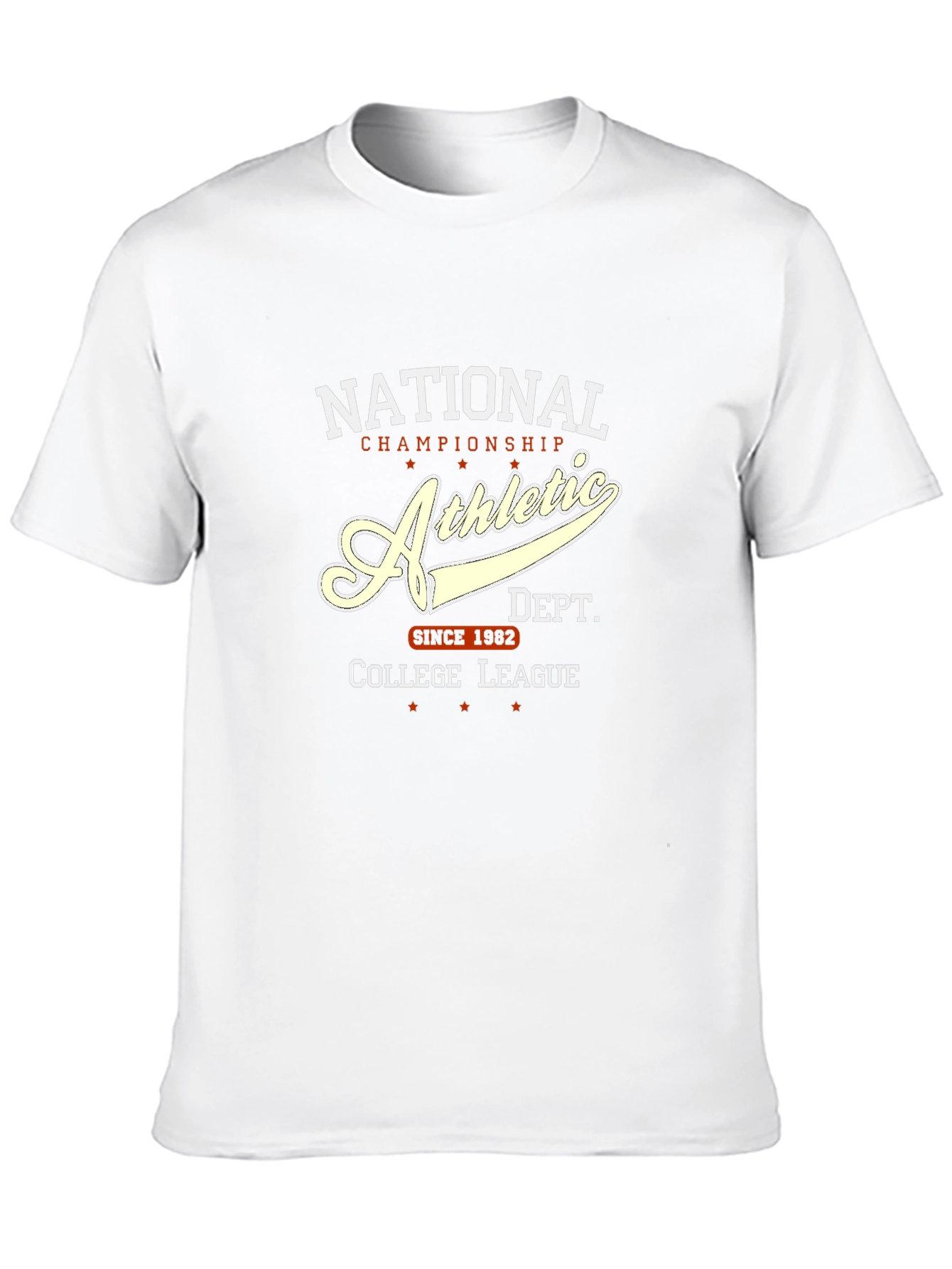 Black National Athletic College League Graphic T-Shirt view 10