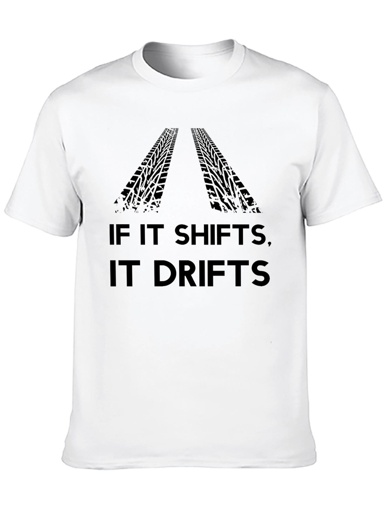 Black If It Shifts, It Drifts Black T-Shirt view 10