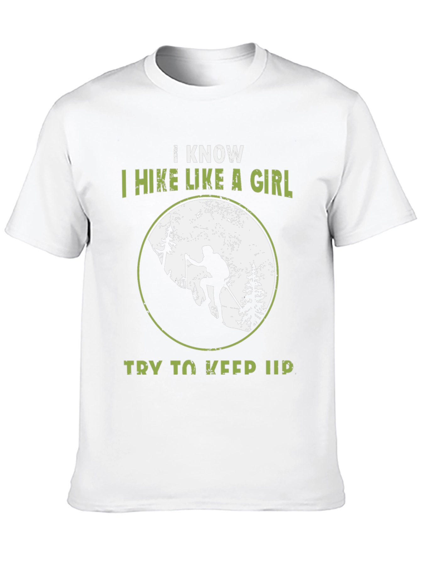 Black Hiking T-Shirt - I Hike Like a Girl view 10