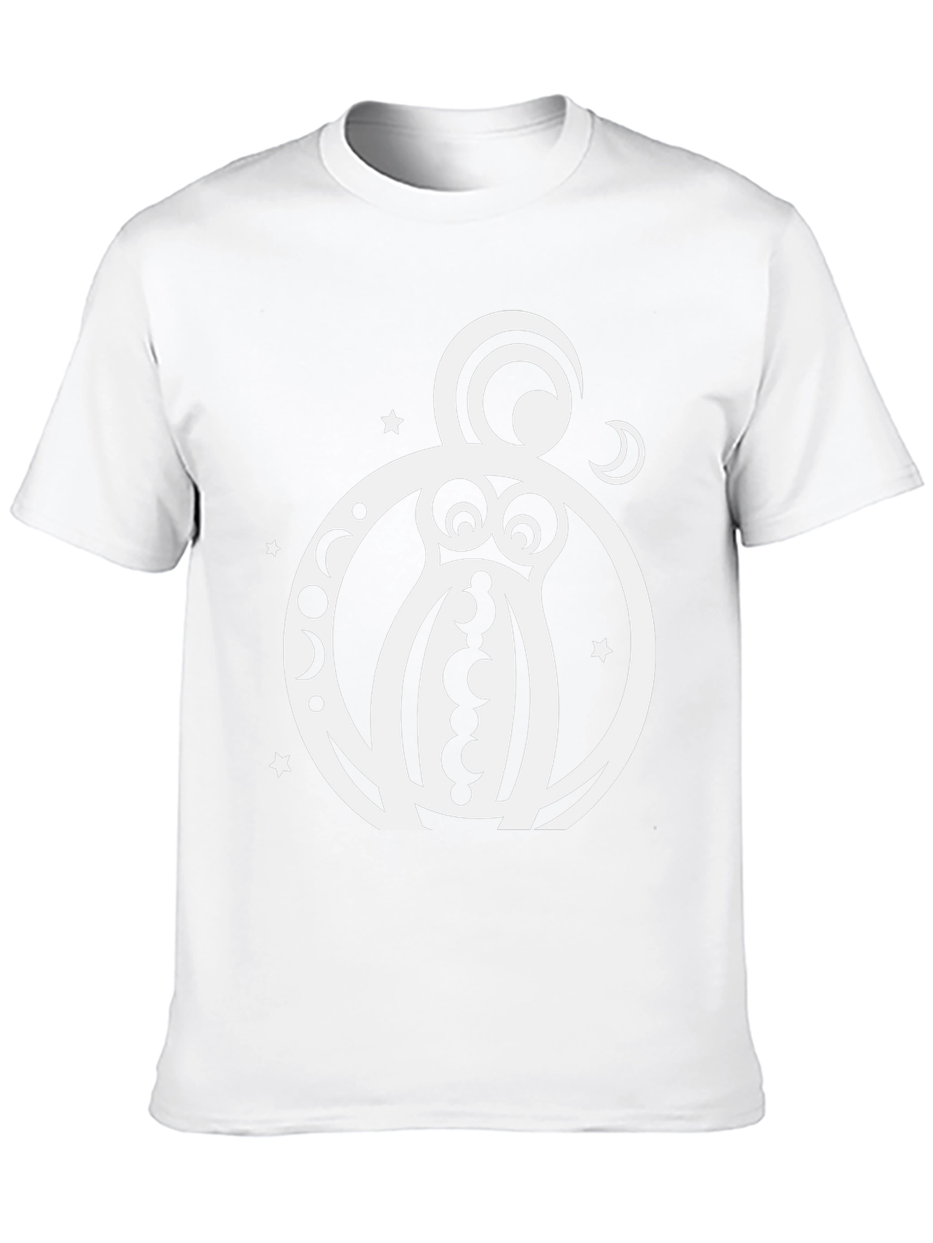 Black Celestial Octopus T-Shirt - Black Cotton Graphic Tee view 10