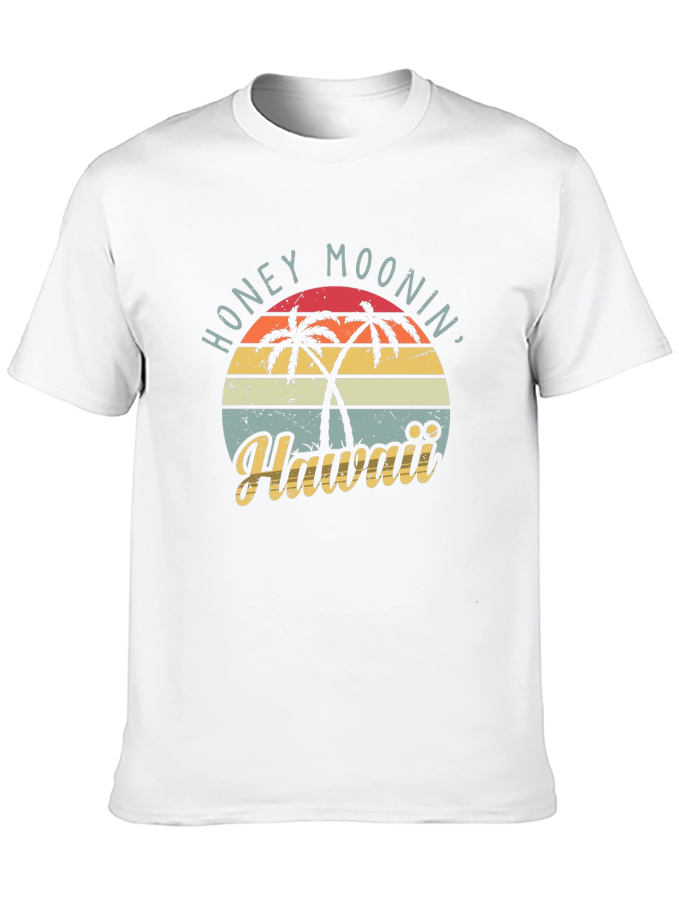 Black Retro Honeymoonin' Hawaii Graphic Tee - Black view 10