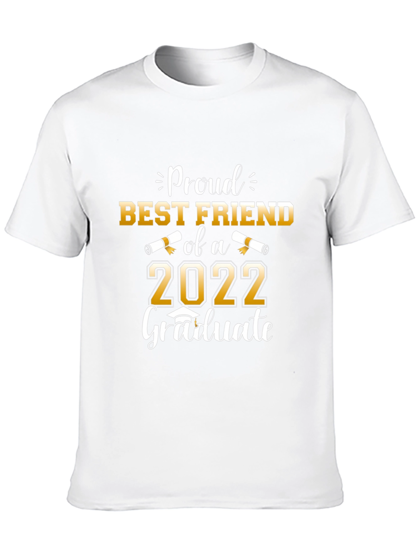 Black Proud Best Friend of a 2022 Graduate Black T-Shirt view 10