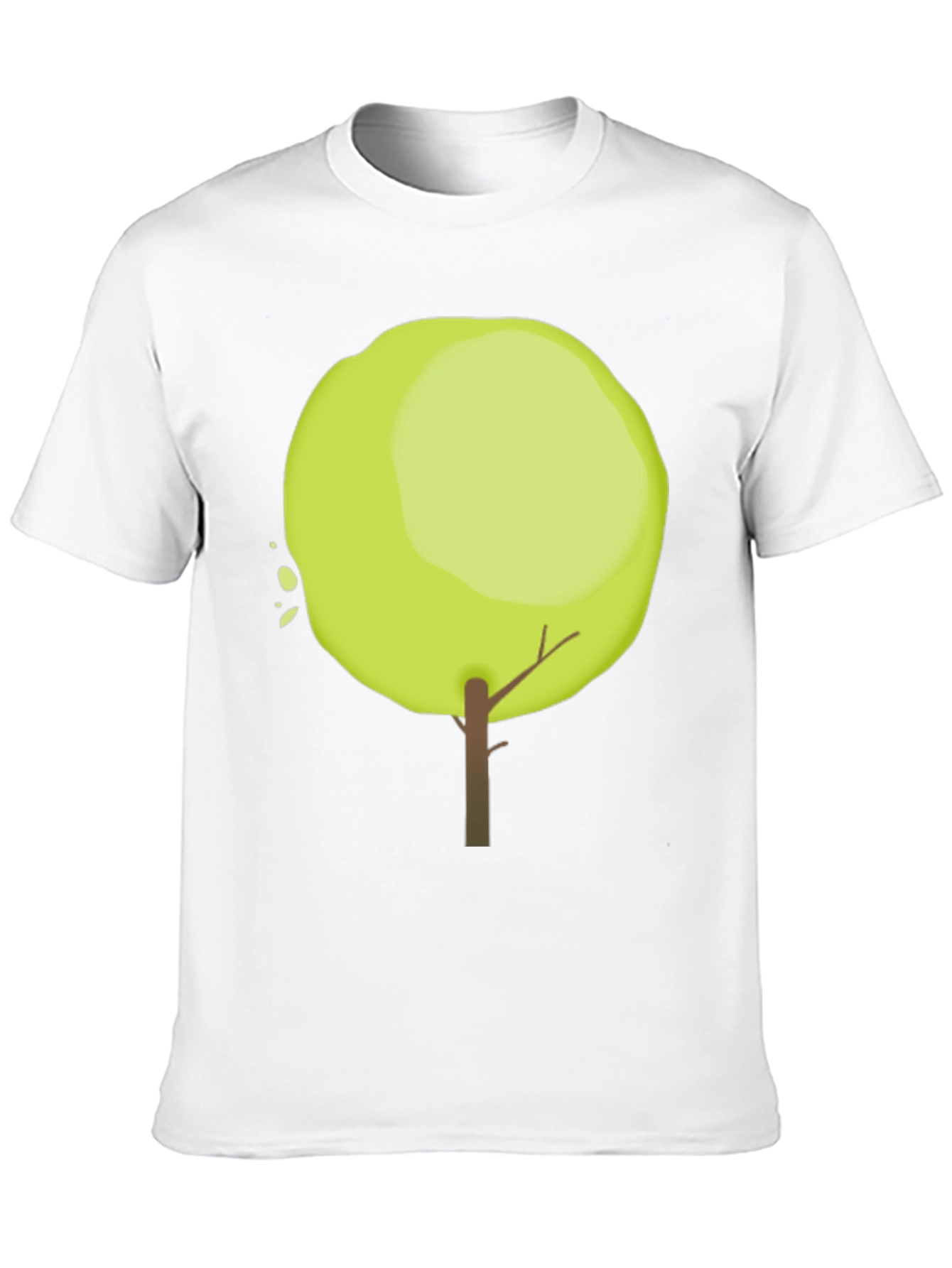 Black Tree Graphic Black Cotton Casual T-Shirt view 10