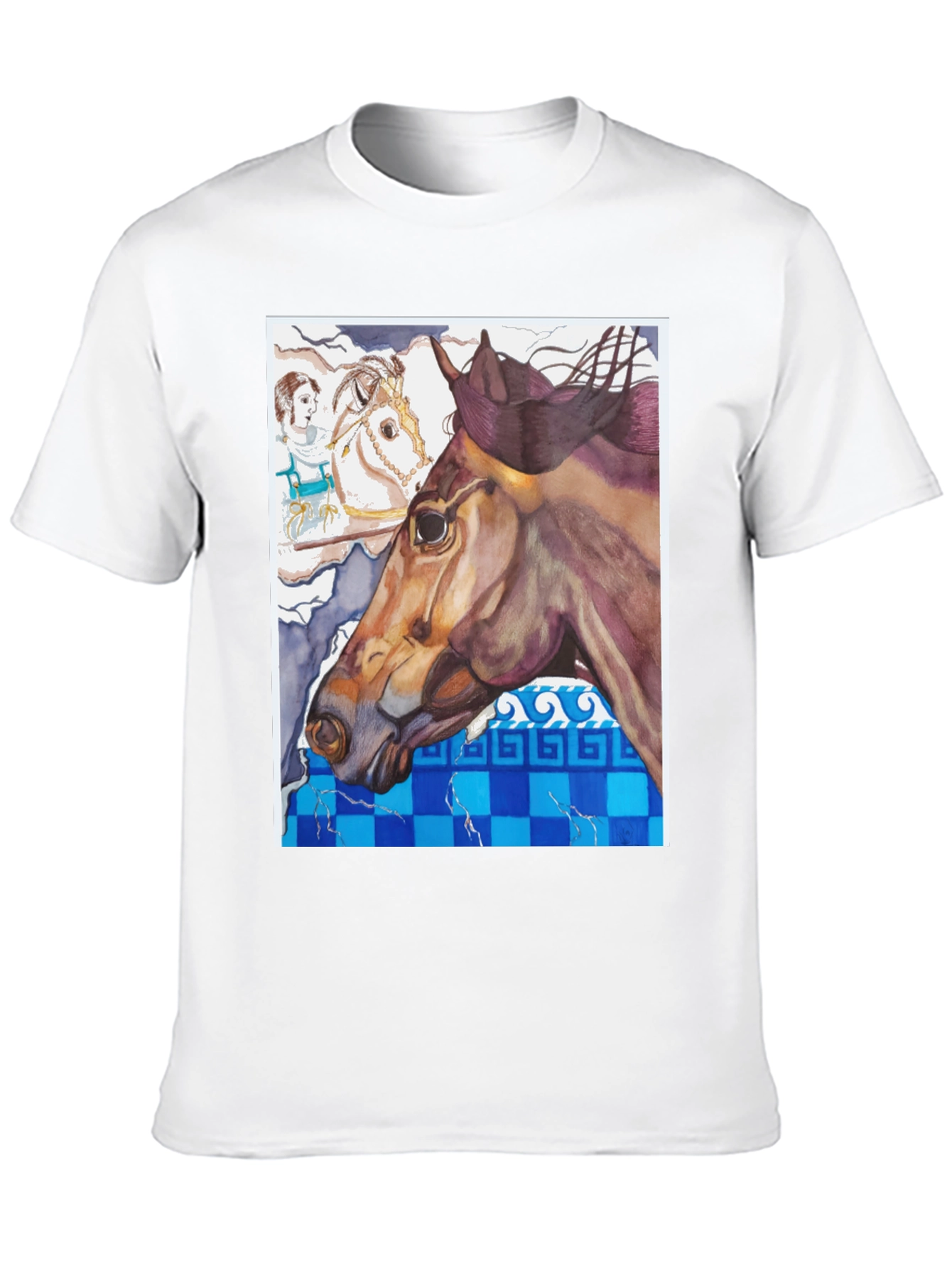 Black Horse Art Graphic Tee view 10