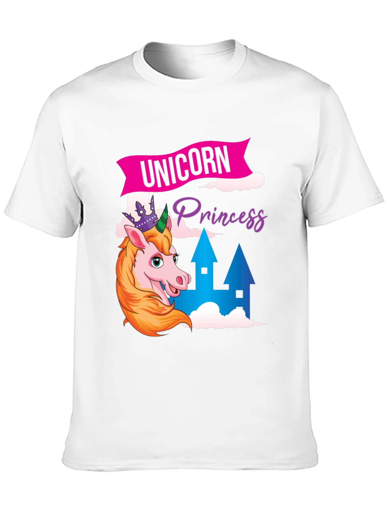 Black Unicorn Princess T-Shirt - Fun Graphic Tee view 10