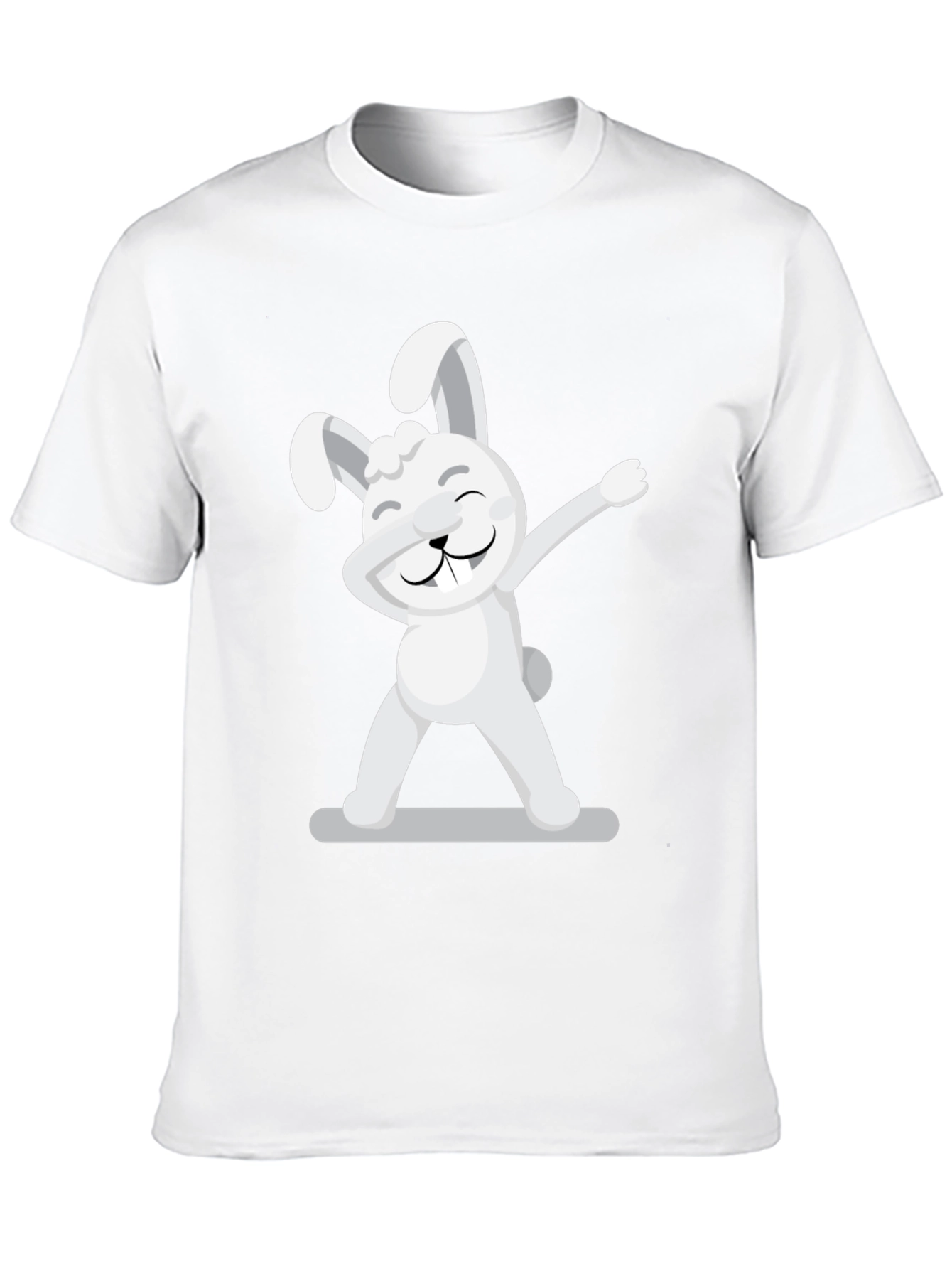 Dabbing Bunny Graphic Tee - Cool & Comfy Black T-Shirt - 10
