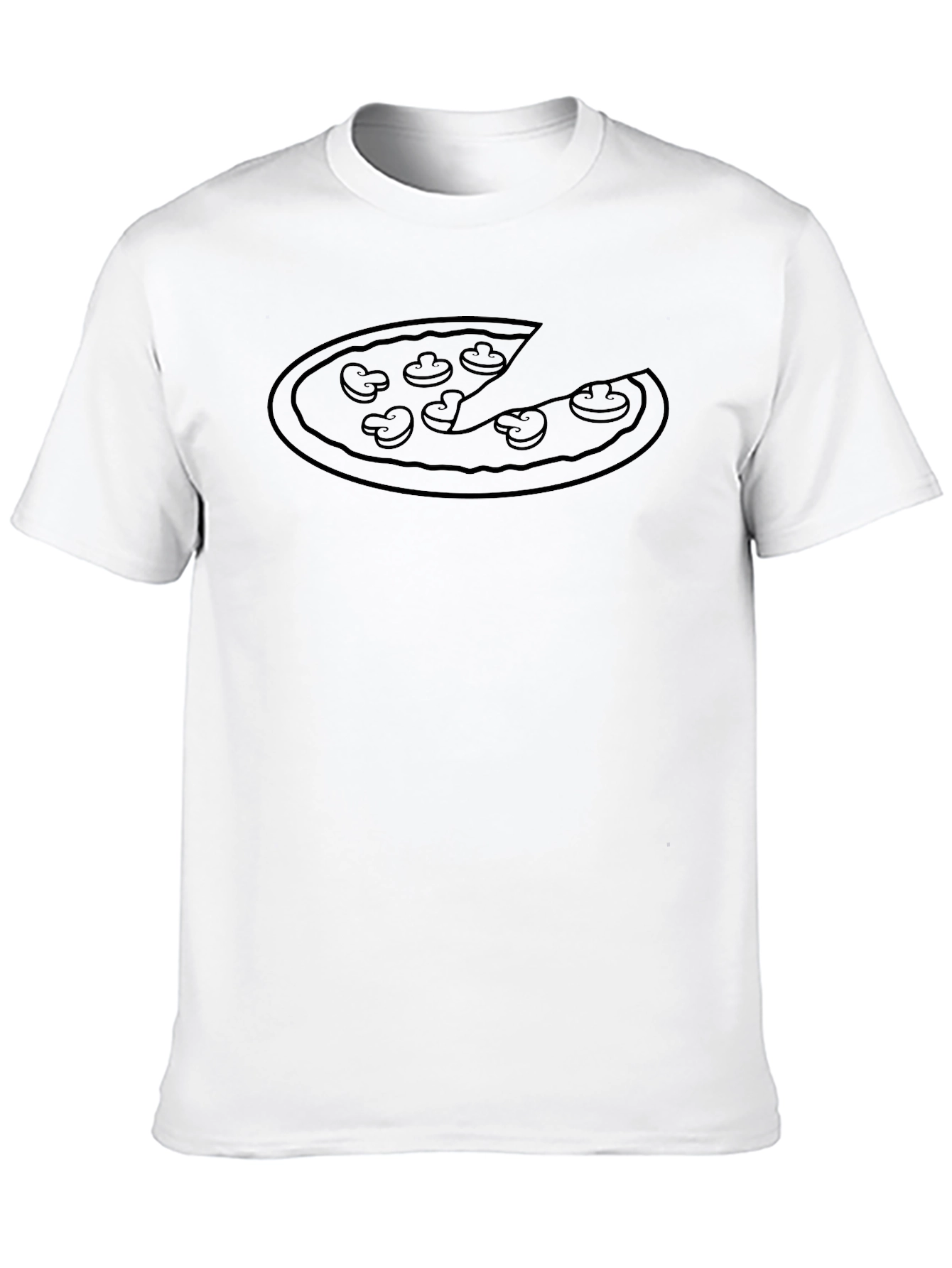 Black Pizza Graphic Tee - Casual Style view 10