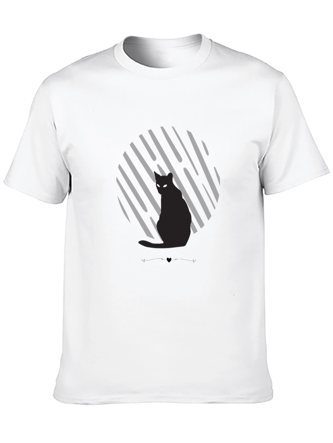 Black Black Cat Graphic Tee - Unisex view 10