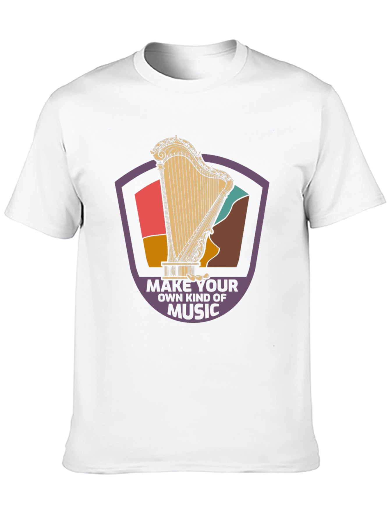 Black Make Your Own Music Graphic Tee view 10