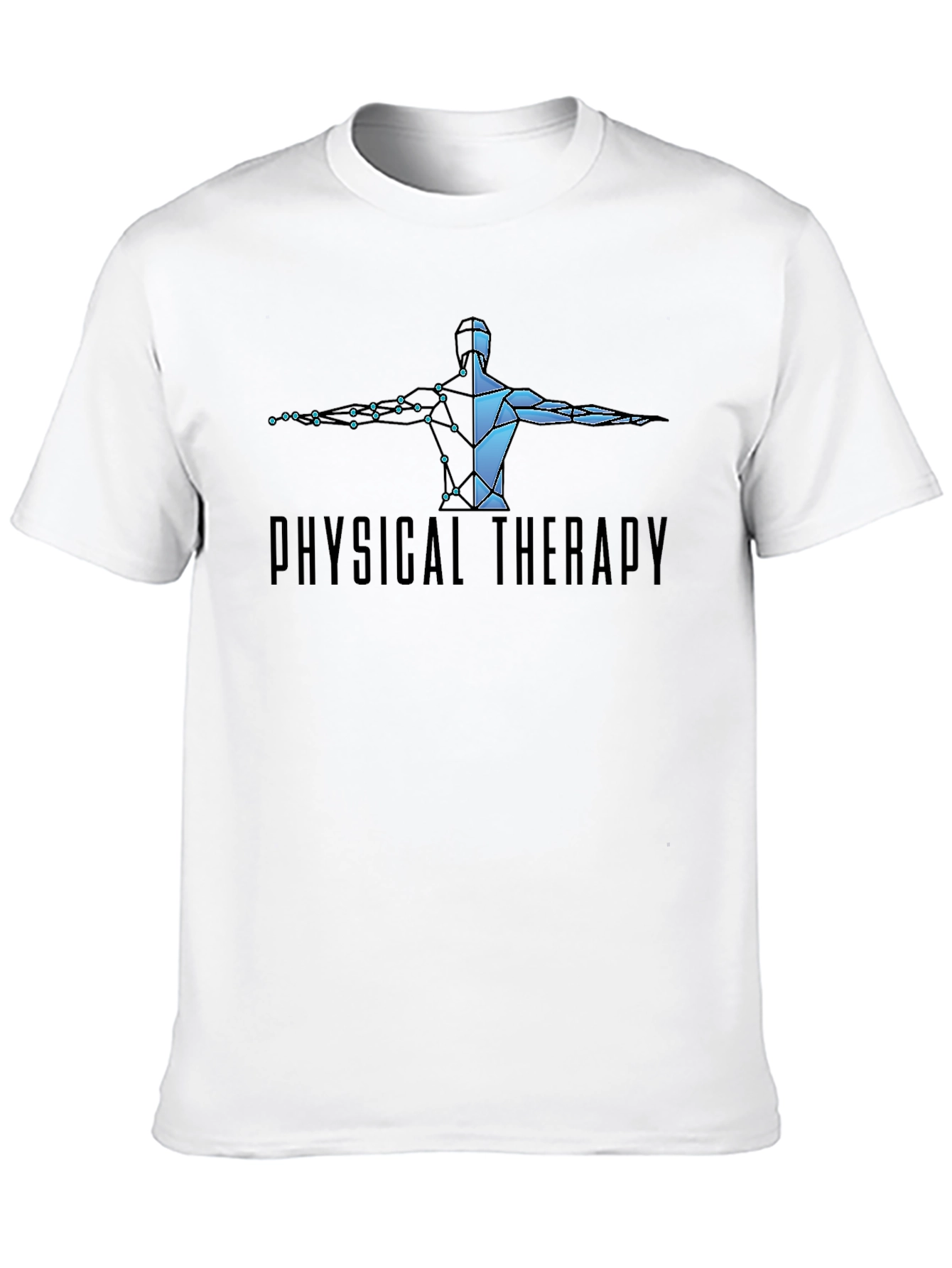 Black Physical Therapy T-Shirt - Anatomical Design view 10