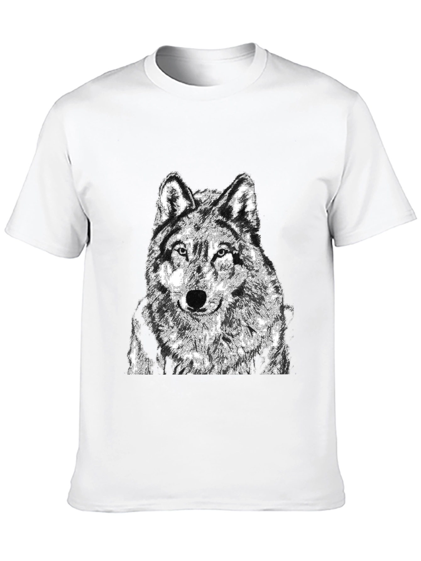 Black Black Wolf Graphic T-Shirt view 10