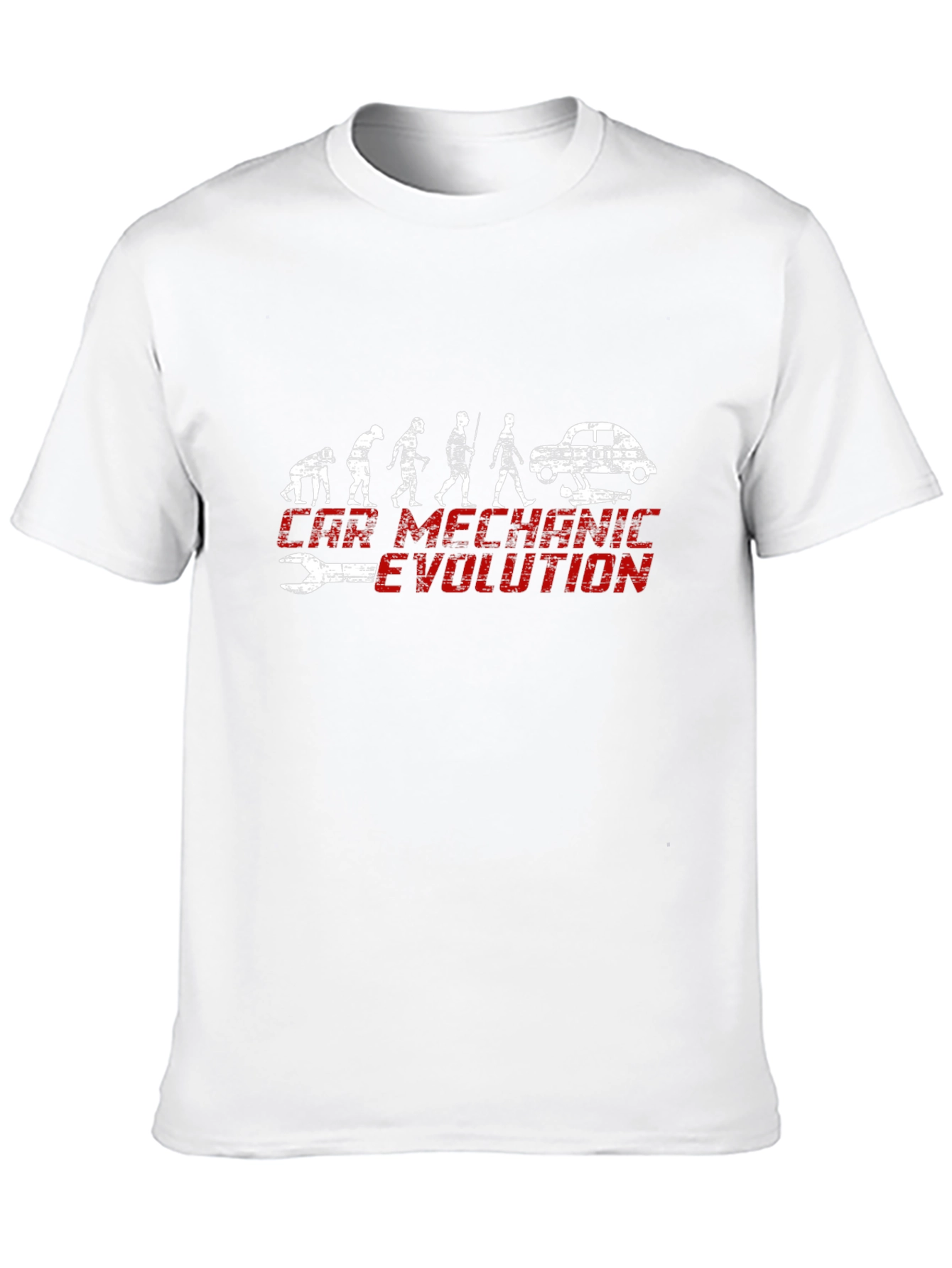 Black Car Mechanic Evolution Black Graphic Tee view 10