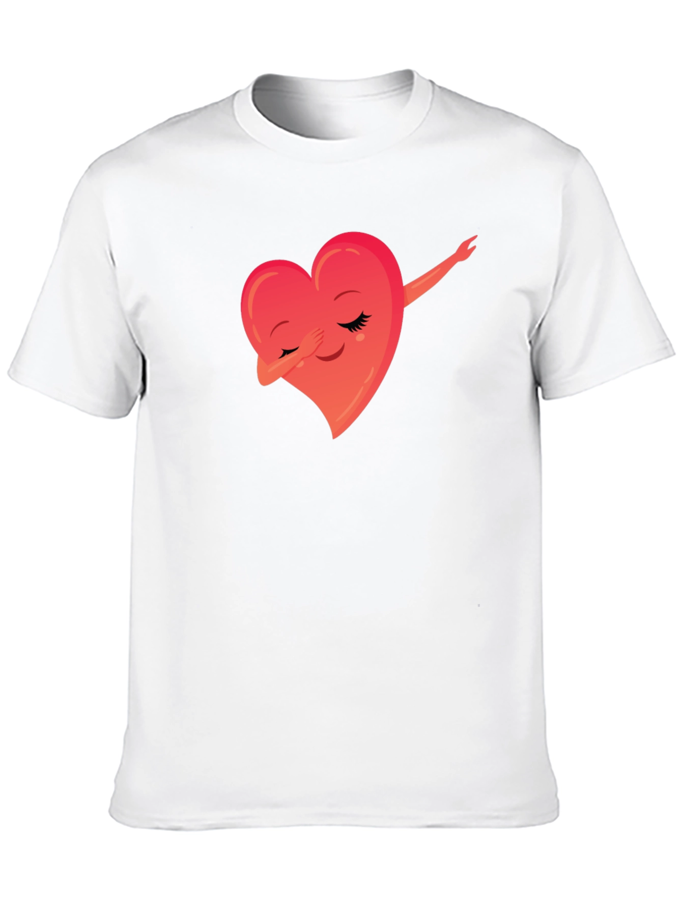 Black Dabbing Heart Graphic Tee - Soft & Stylish view 10
