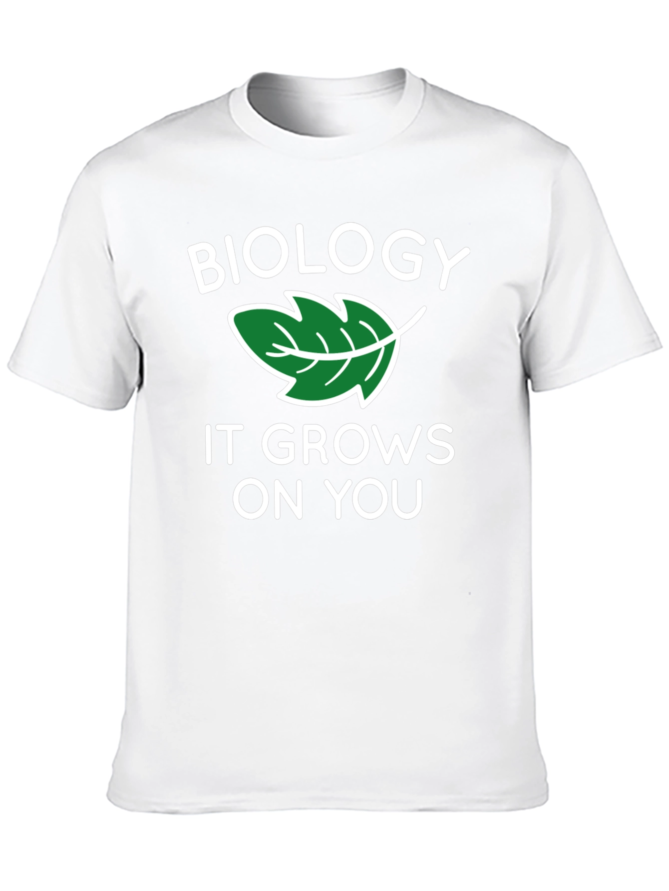 Black Biology Leaf Graphic T-Shirt view 10