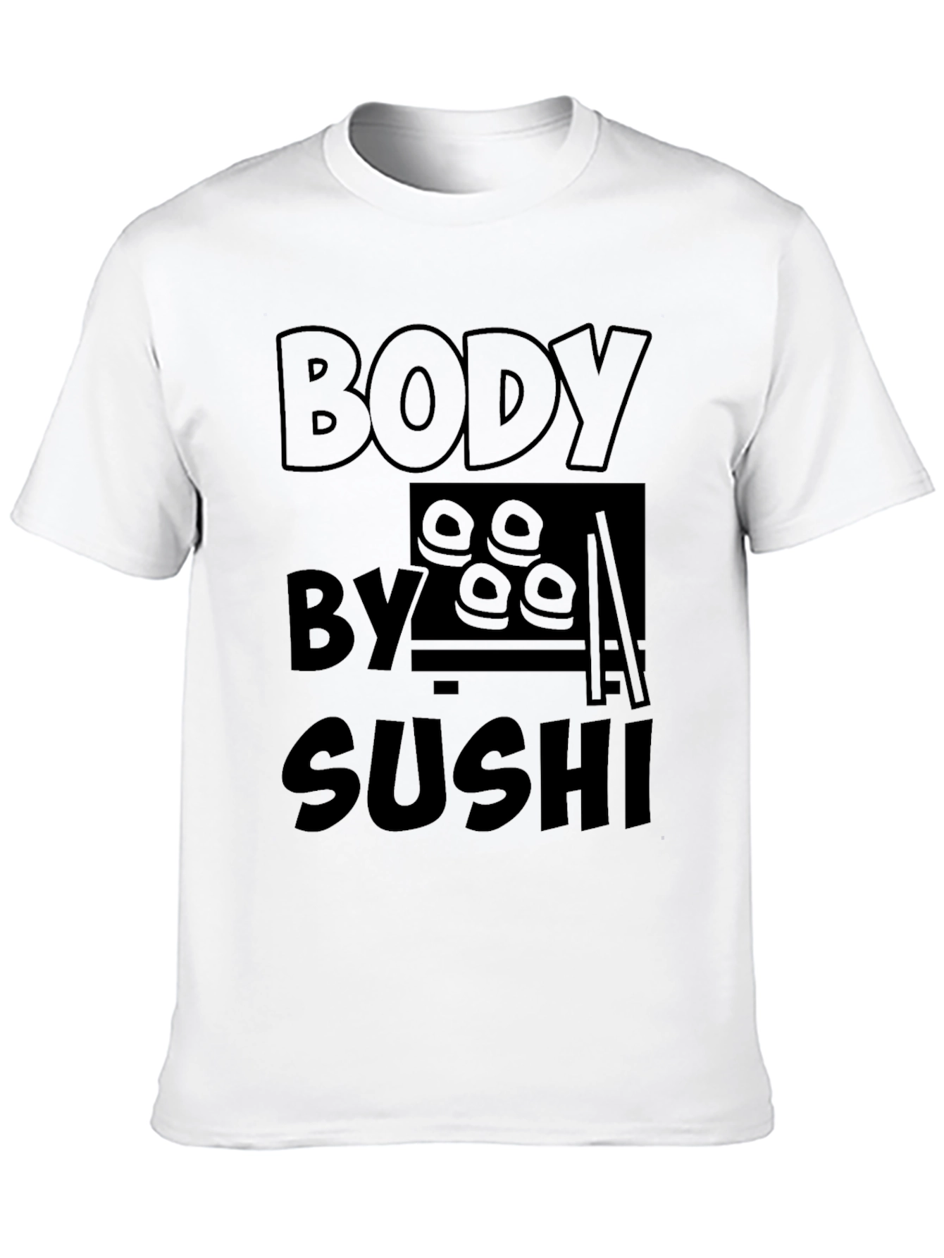 Black Body By Sushi - Funny Graphic T-Shirt view 10