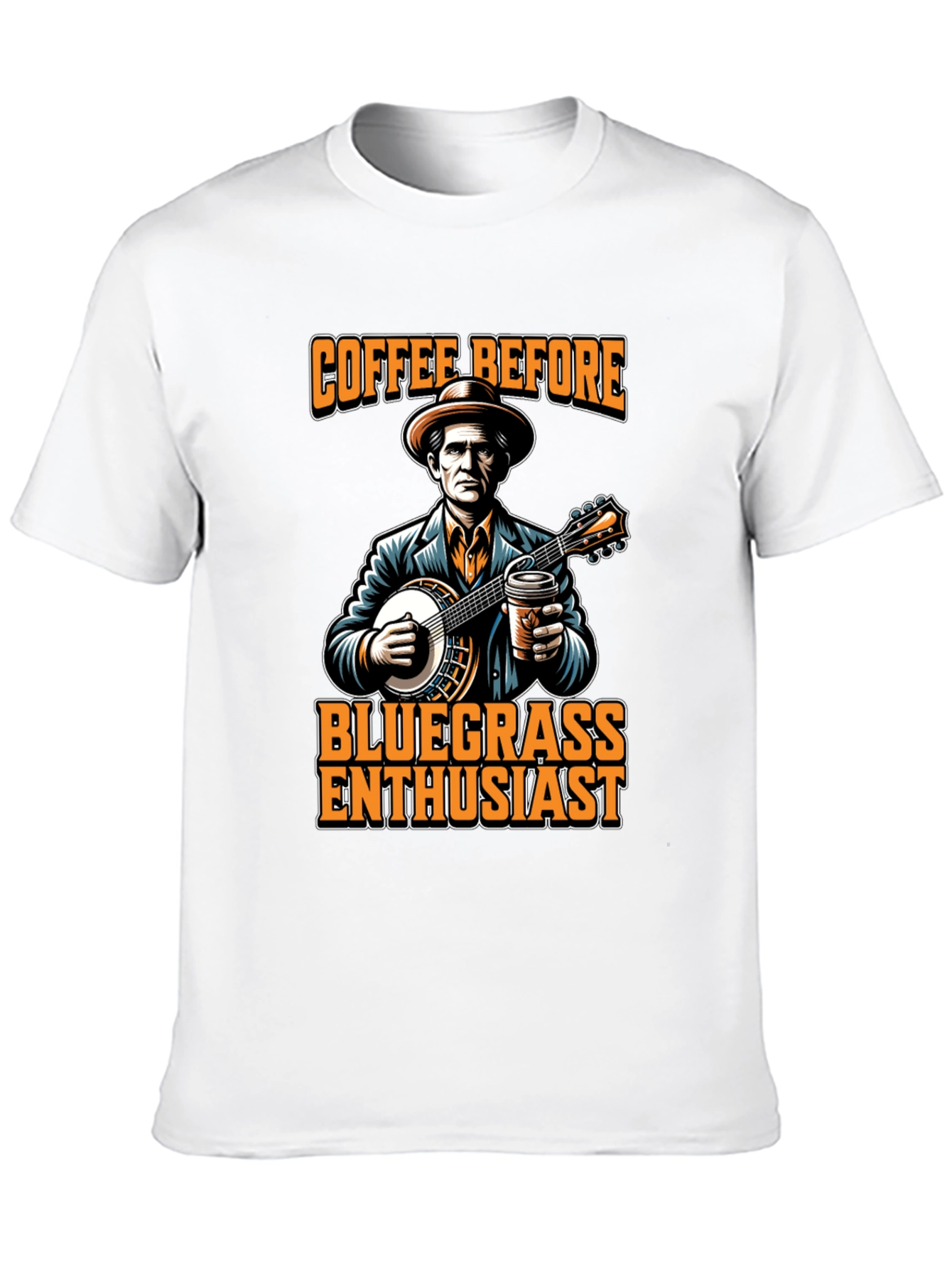 Black Coffee Before Bluegrass T-Shirt view 10