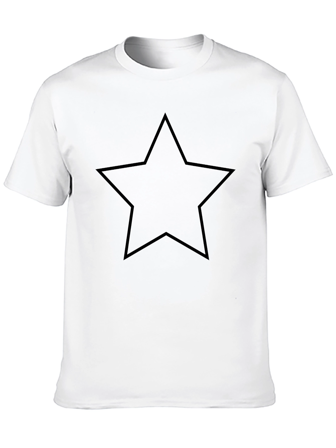 Black Star Graphic Black T-Shirt - Men's Casual Tee view 10