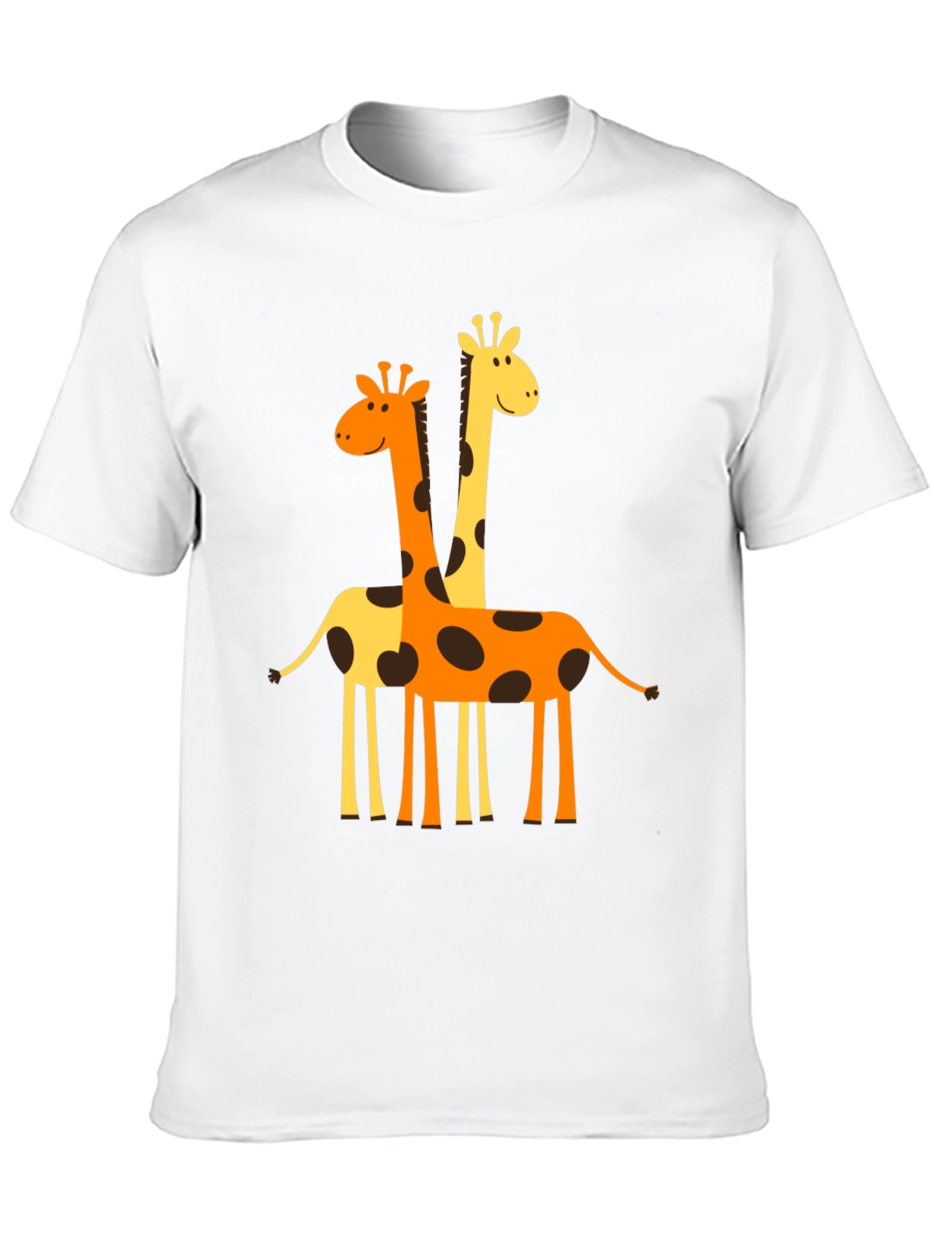 Black Giraffe Graphic Tee - Men's Black Crew Neck T-Shirt view 10