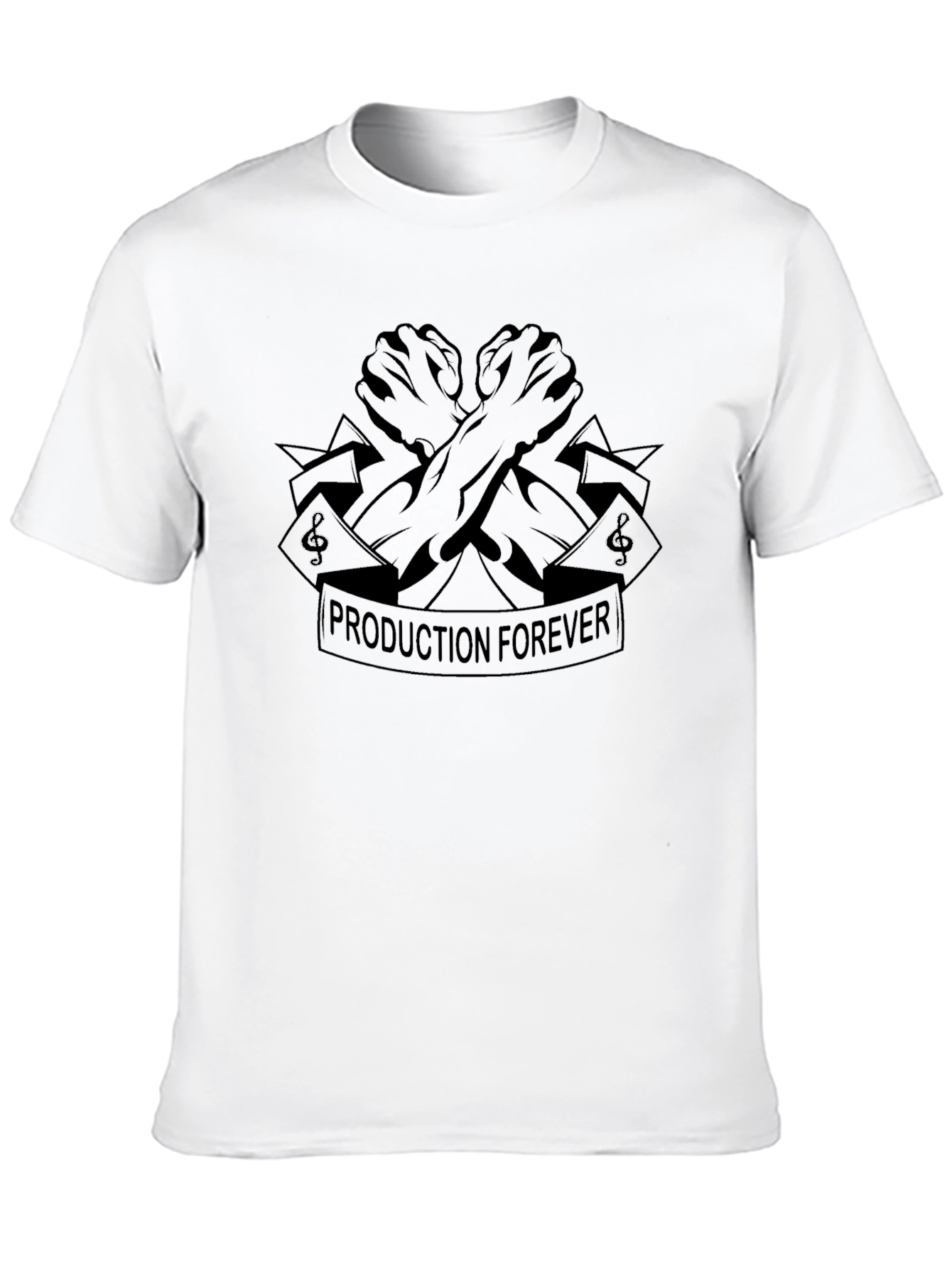 Black Production Forever Black Graphic Tee view 10