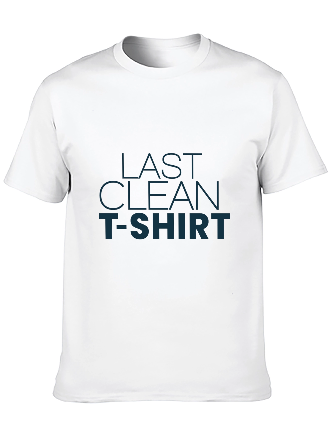 Black Last Clean T-Shirt - Novelty Graphic Tee view 10