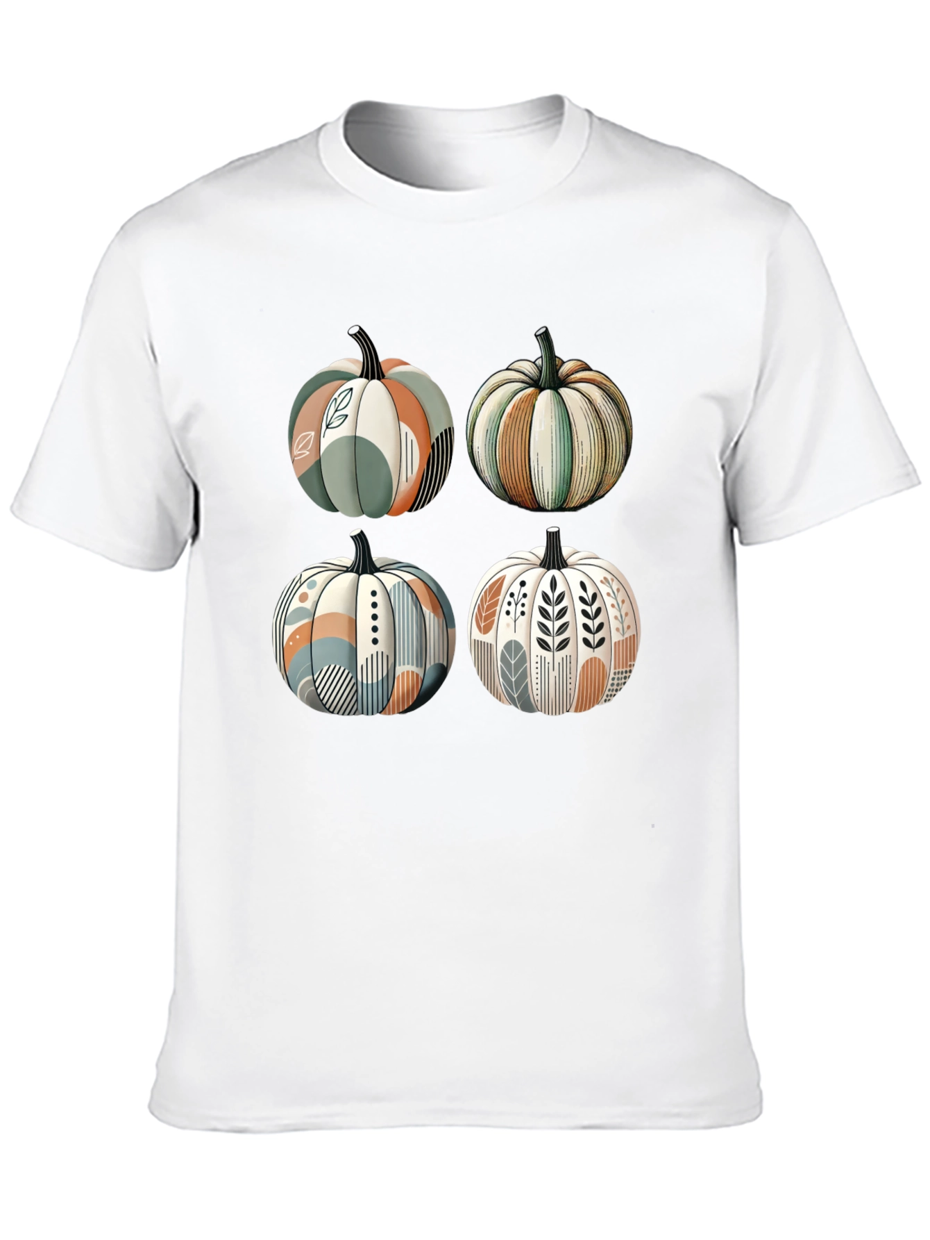 Black Trendy Pumpkin Patch T-Shirt view 10