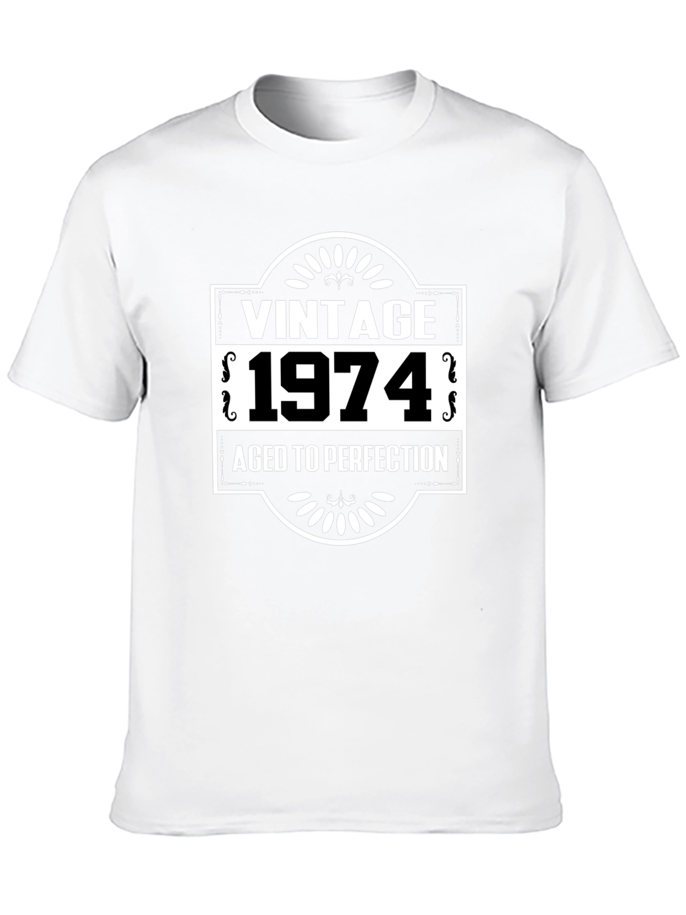 Black Vintage 1974 Aged to Perfection Graphic Tee view 10