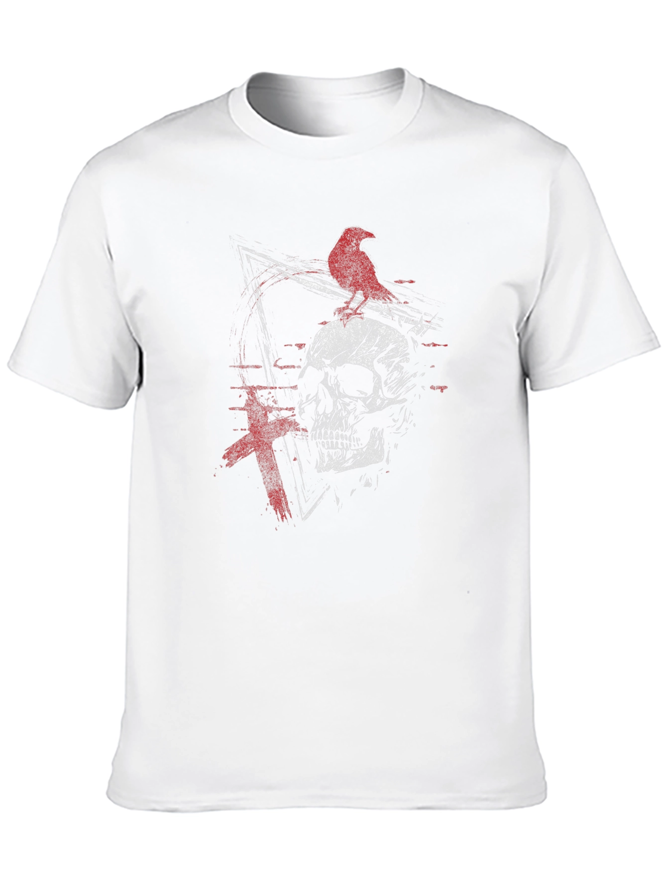 Black Raven Skull Graphic Tee - Edgy Design view 10