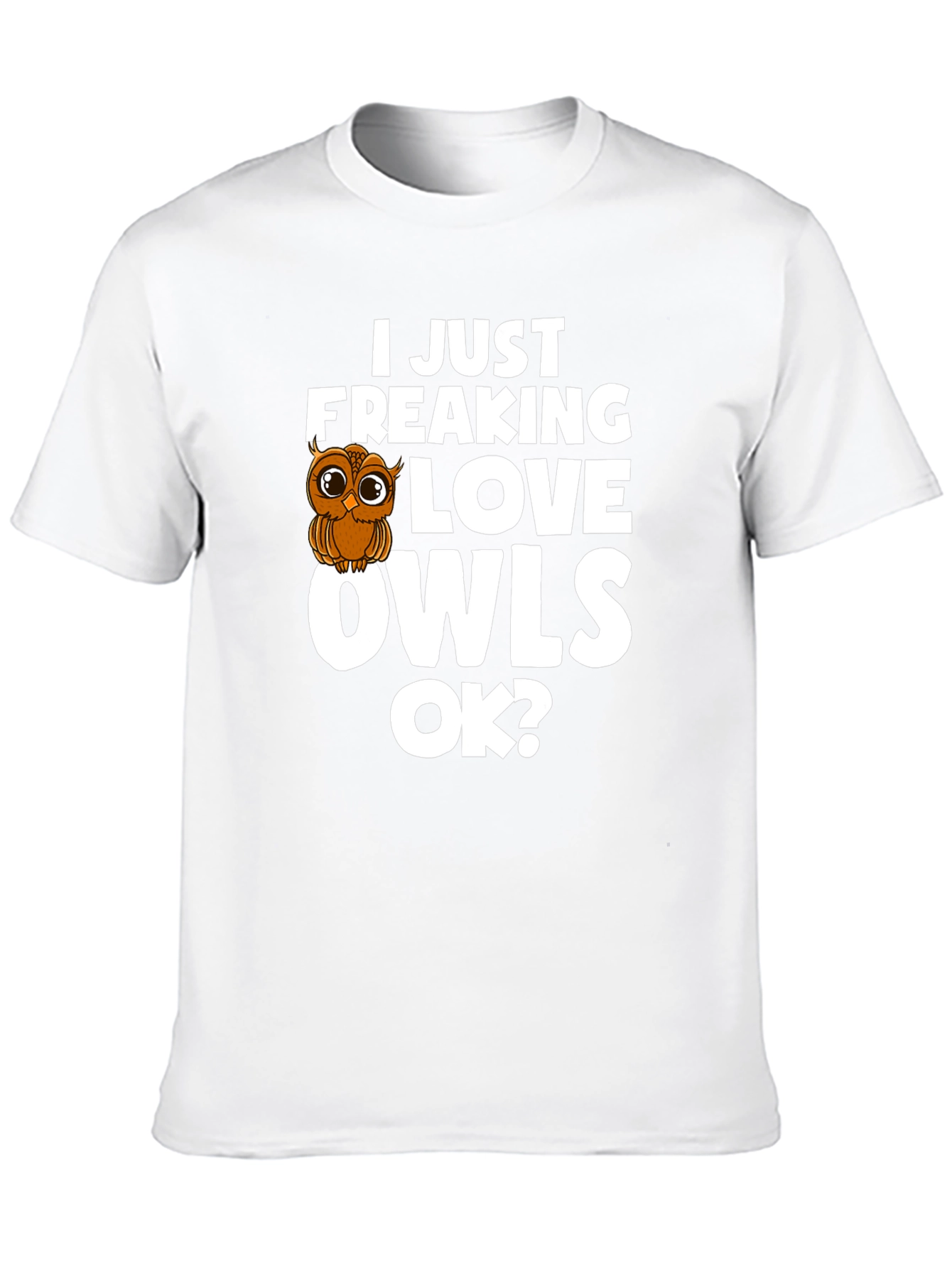 Black I Love Owls T-Shirt - Cute Owl Graphic Tee view 10