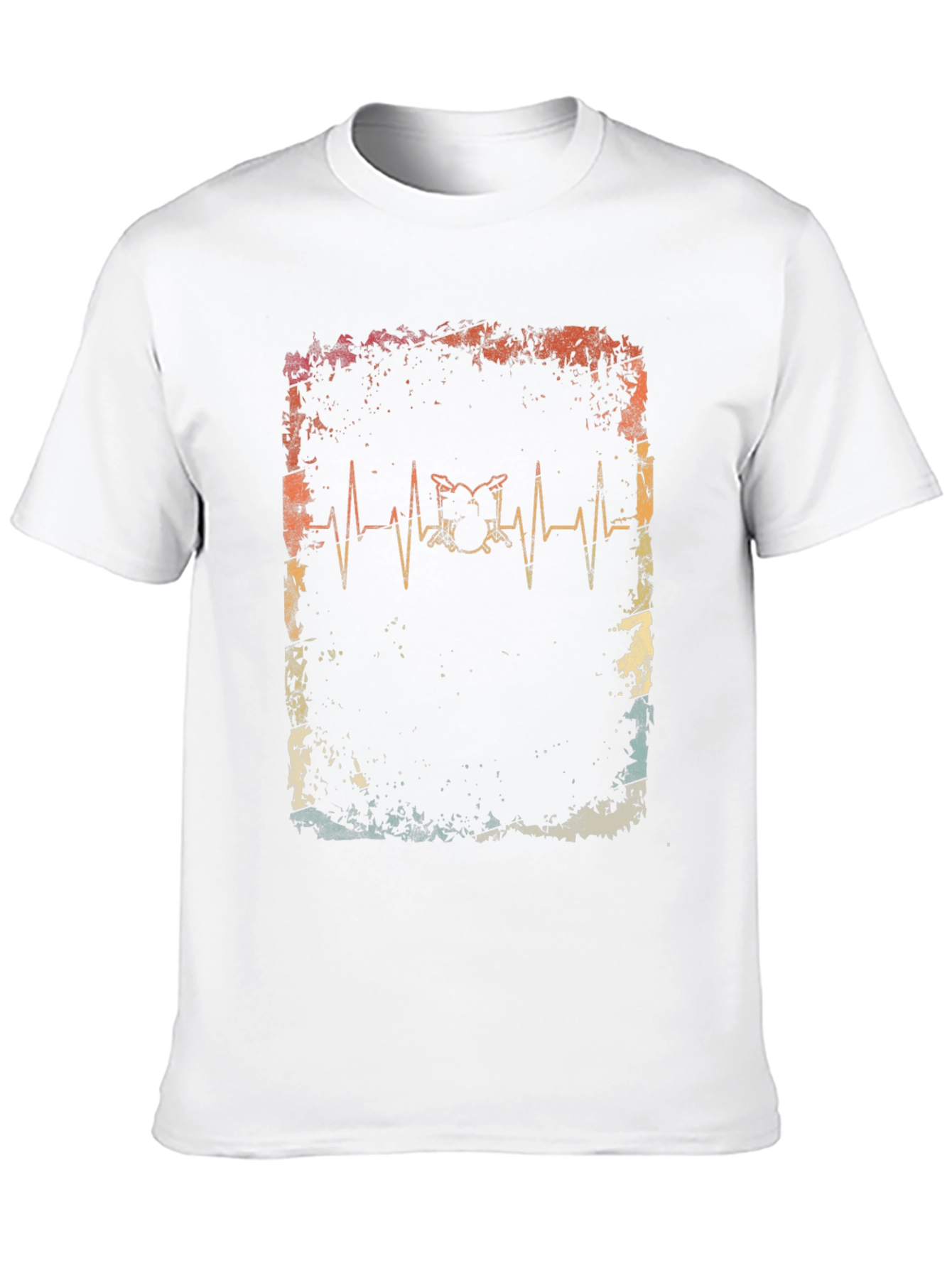 Black Drum Heartbeat T-Shirt view 10