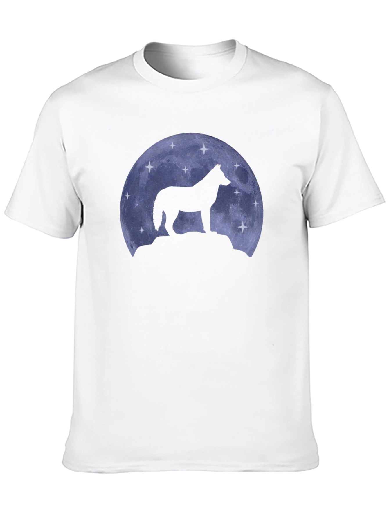 Black Wolf Moon Silhouette T-Shirt view 10