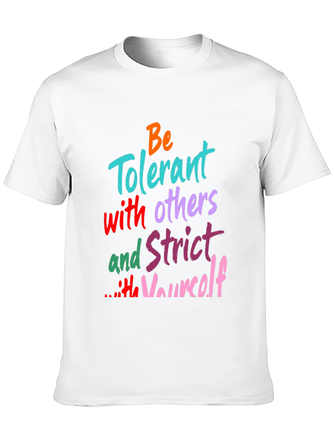 Black Be Tolerant Graphic Print T-Shirt view 10