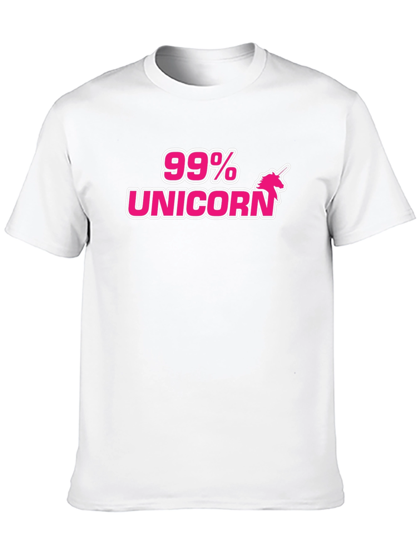 Black 99% Unicorn T-Shirt - Quirky Graphic Tee view 10