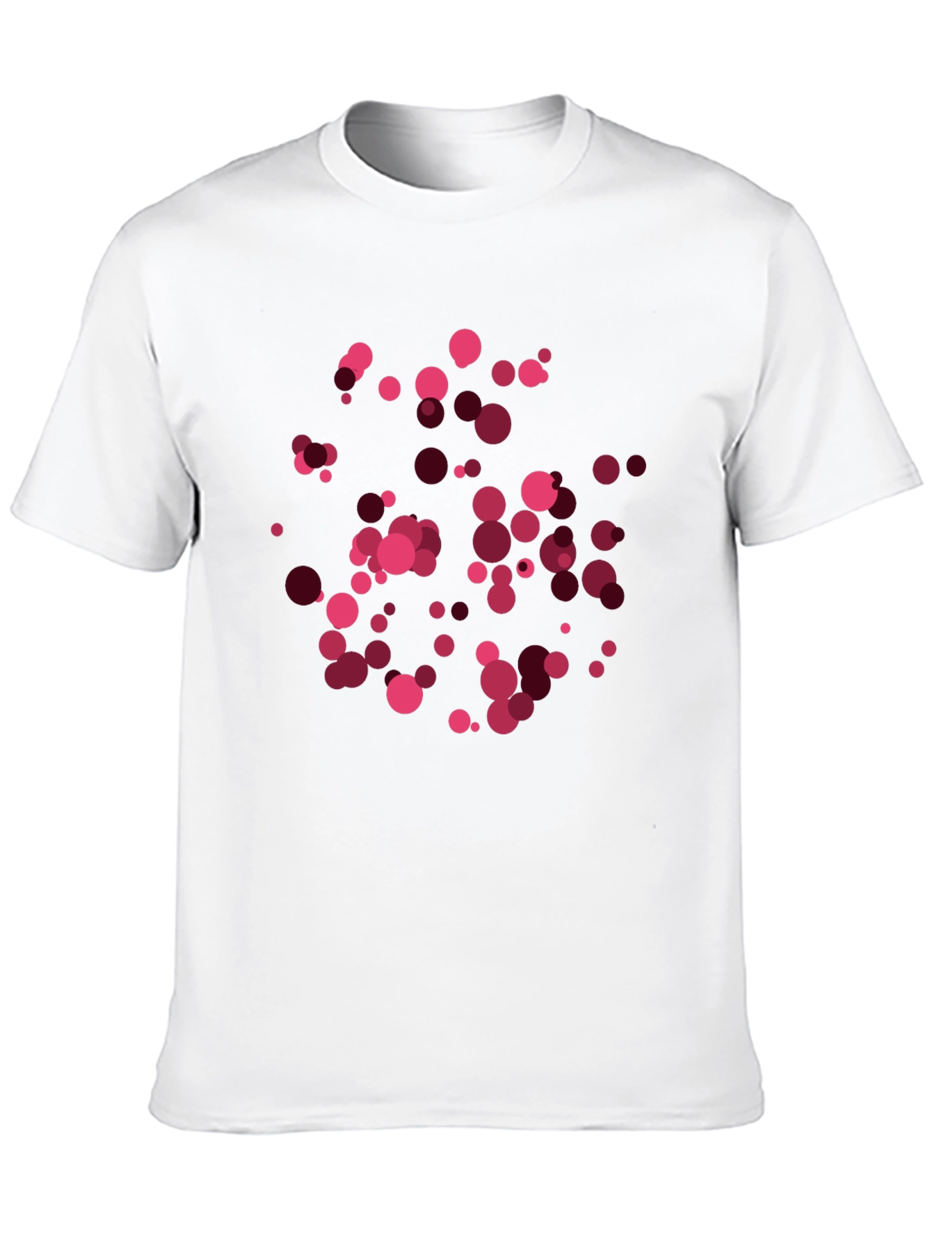 Black Modern Abstract Dot T-Shirt view 10