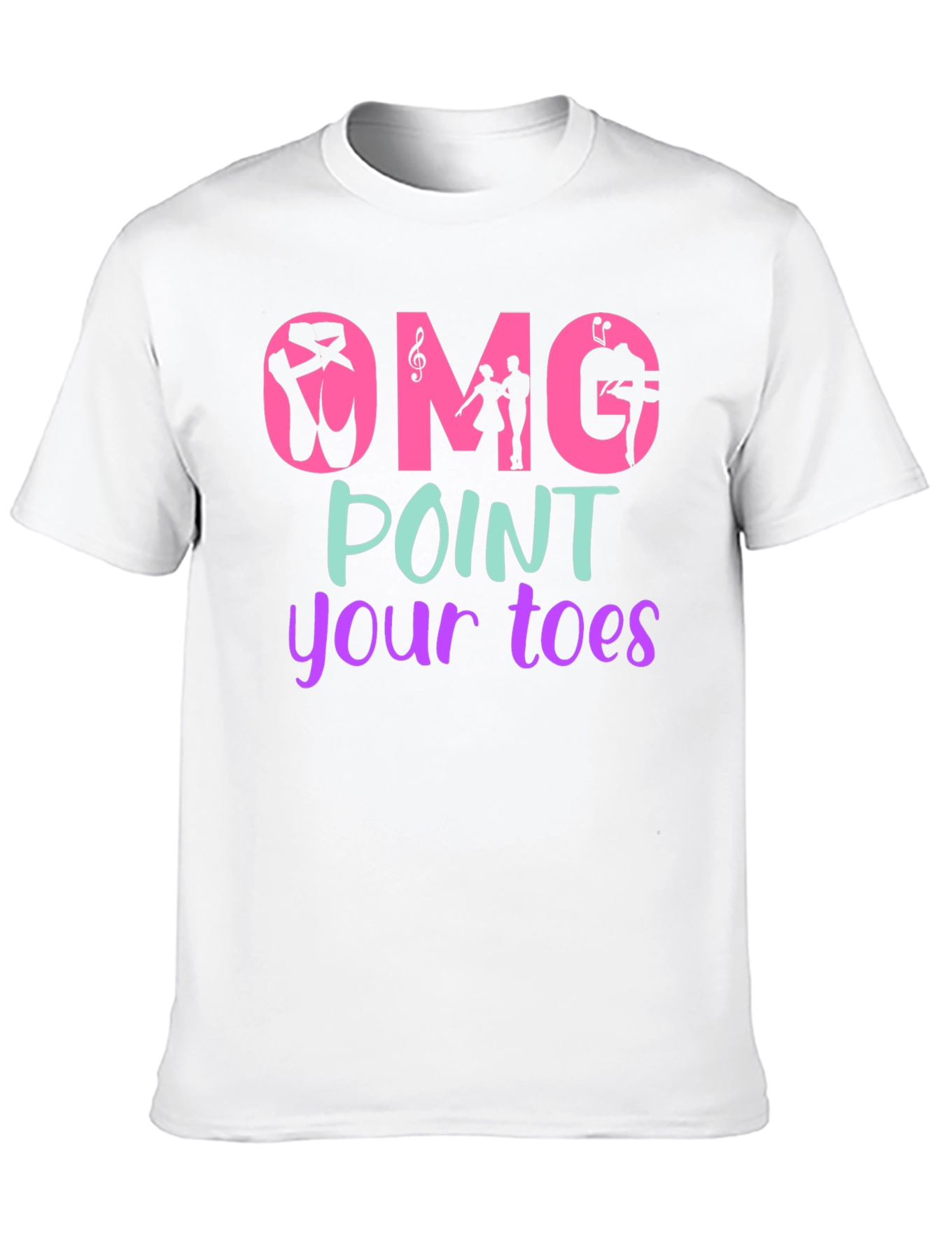 Black OMG Point Your Toes T-Shirt view 10