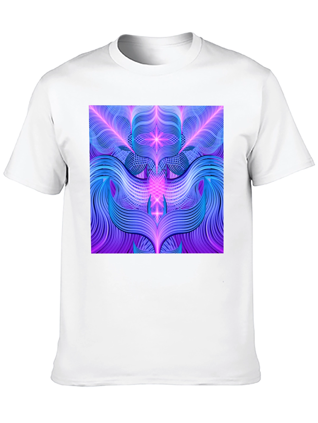 Black Psychedelic Line Art Graphic Tee view 10