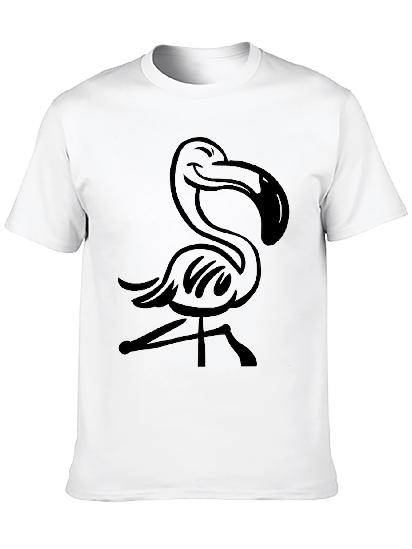Black Black Flamingo Graphic Tee view 10