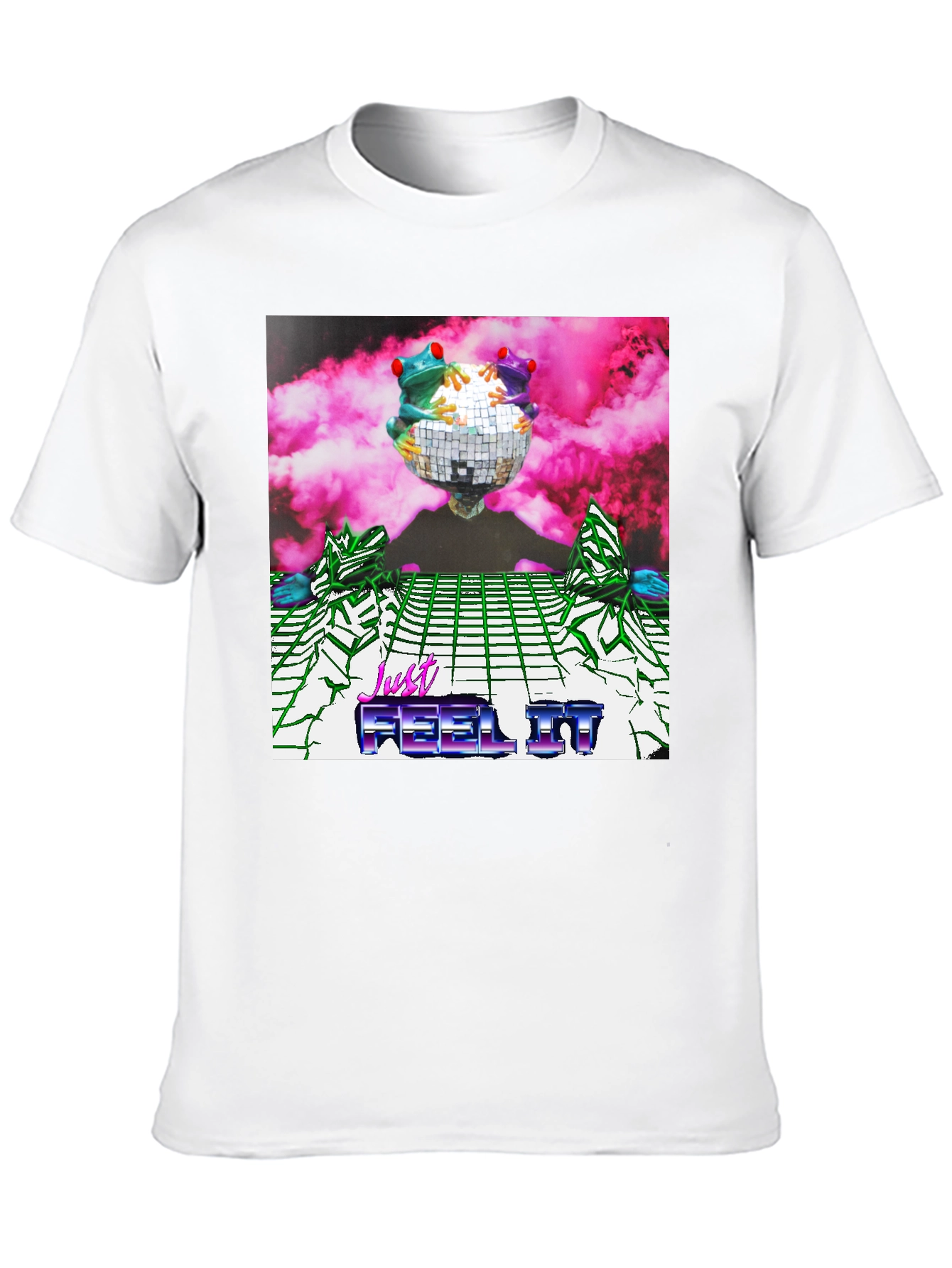 Black Retro Frogs Disco Ball Graphic Tee view 10