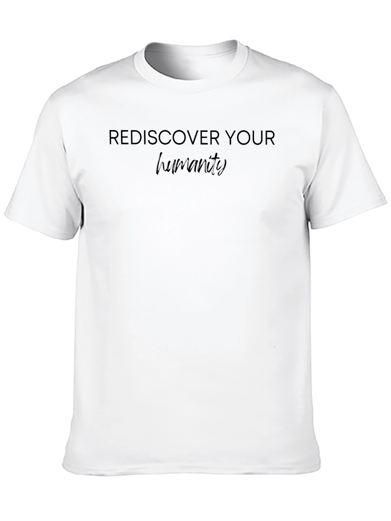 Black Rediscover Your Humanity Graphic Tee - Black view 10