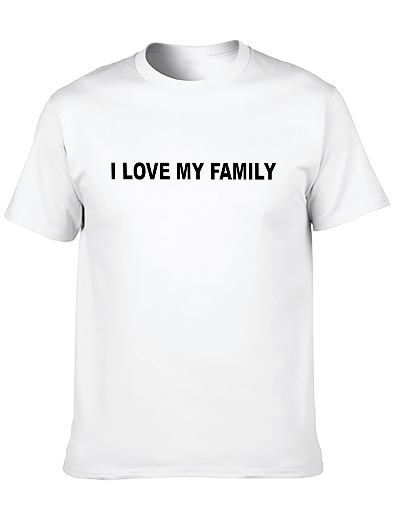 Black I Love My Family T-Shirt - Mens Black Tee view 10