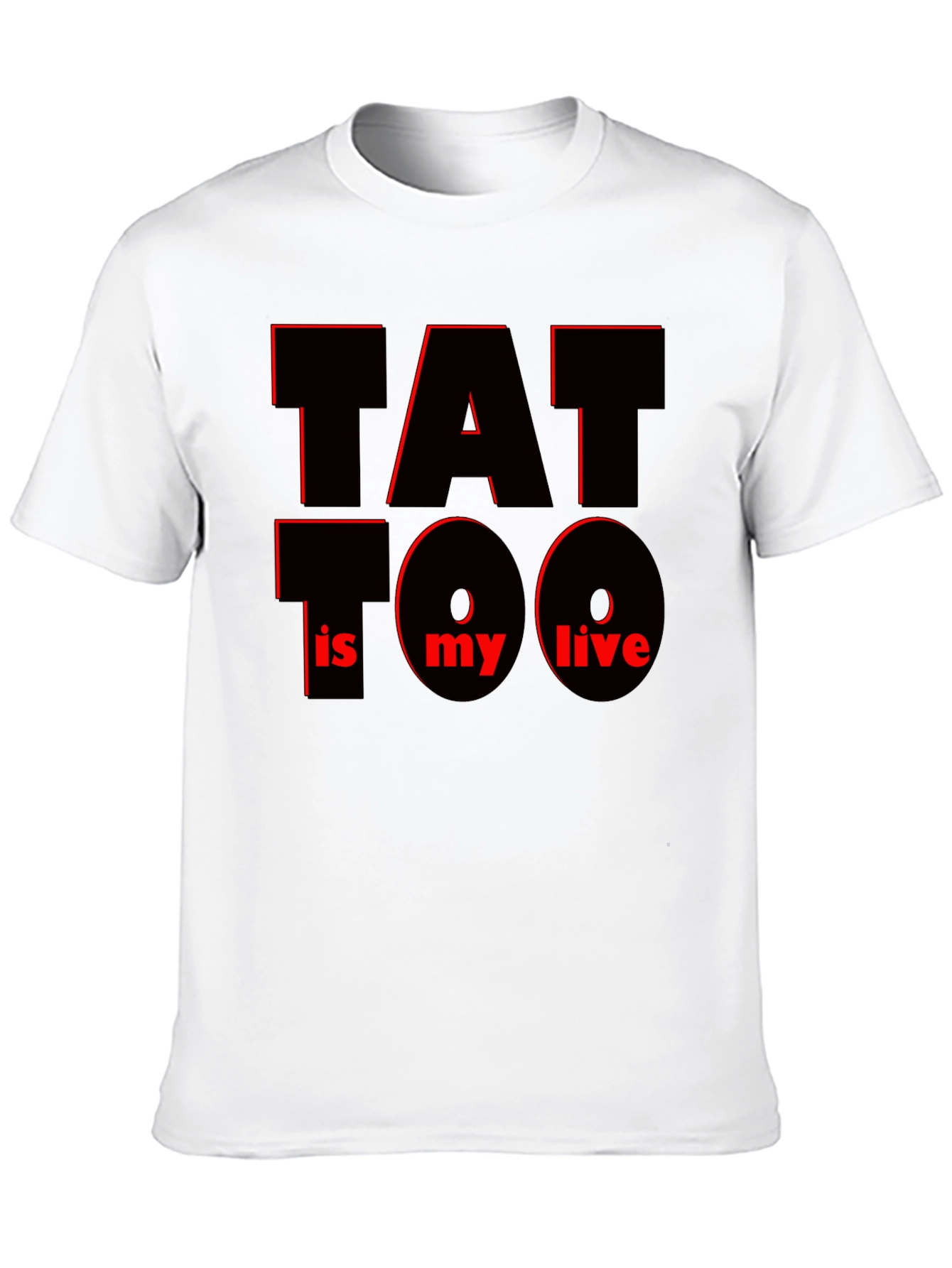 Black Tattoo Is My Life Graphic Tee - Black view 10