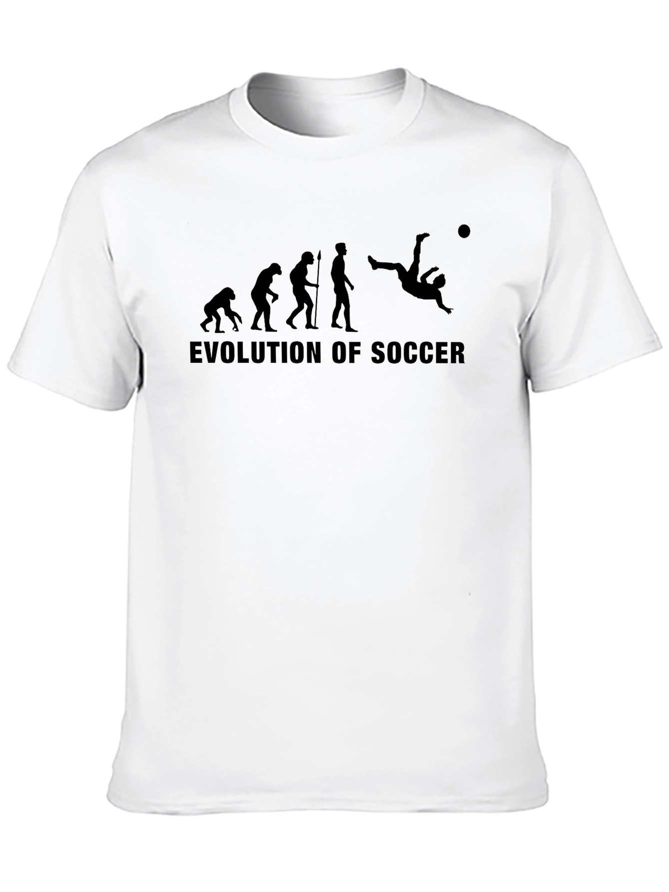 Black Evolution of Soccer Black T-Shirt view 10